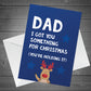 Joke Funny Christmas Card For Dad From Daughter Son A6 Card