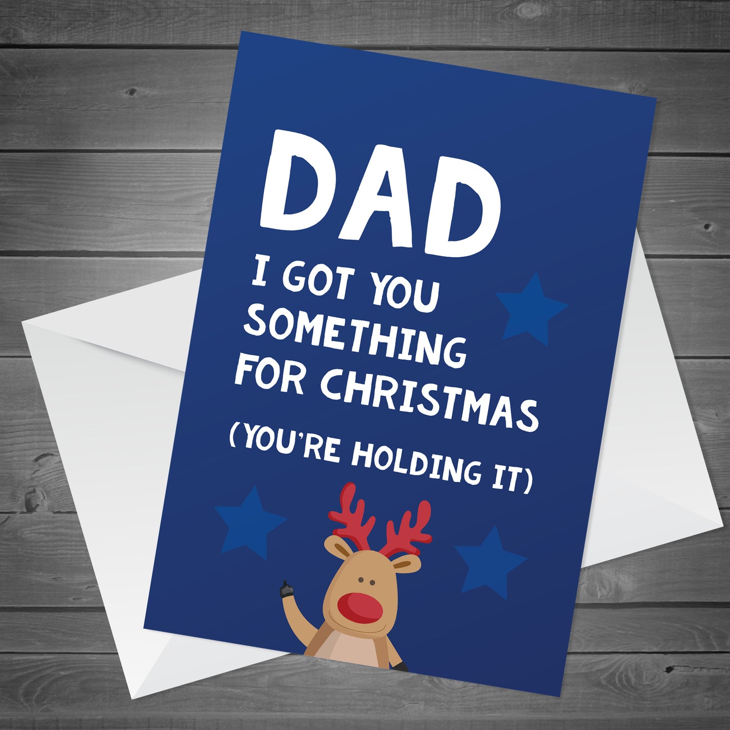 Joke Funny Christmas Card For Dad From Daughter Son A6 Card