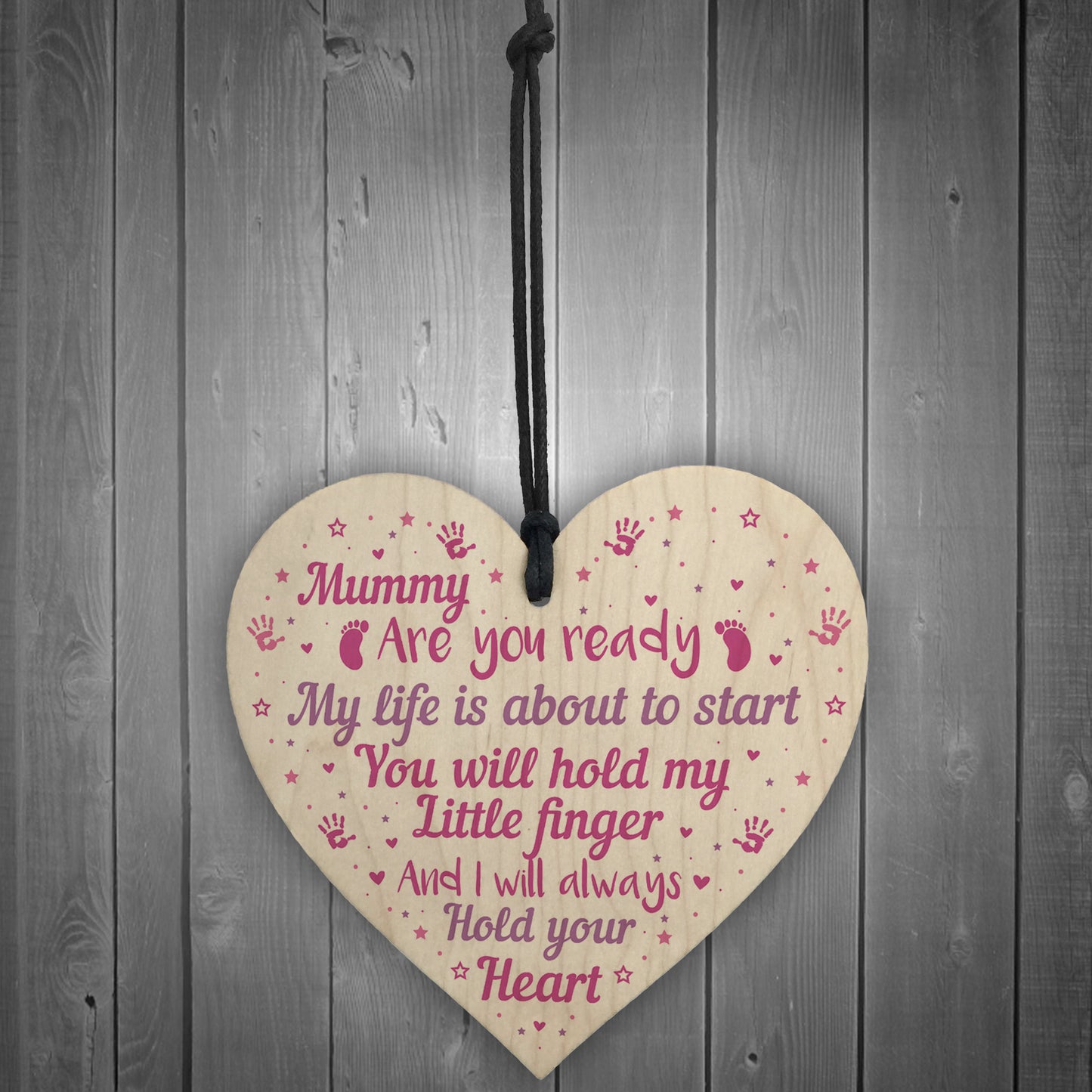 Mummy To Be Baby Shower Gift Heart New Baby Gift Plaque