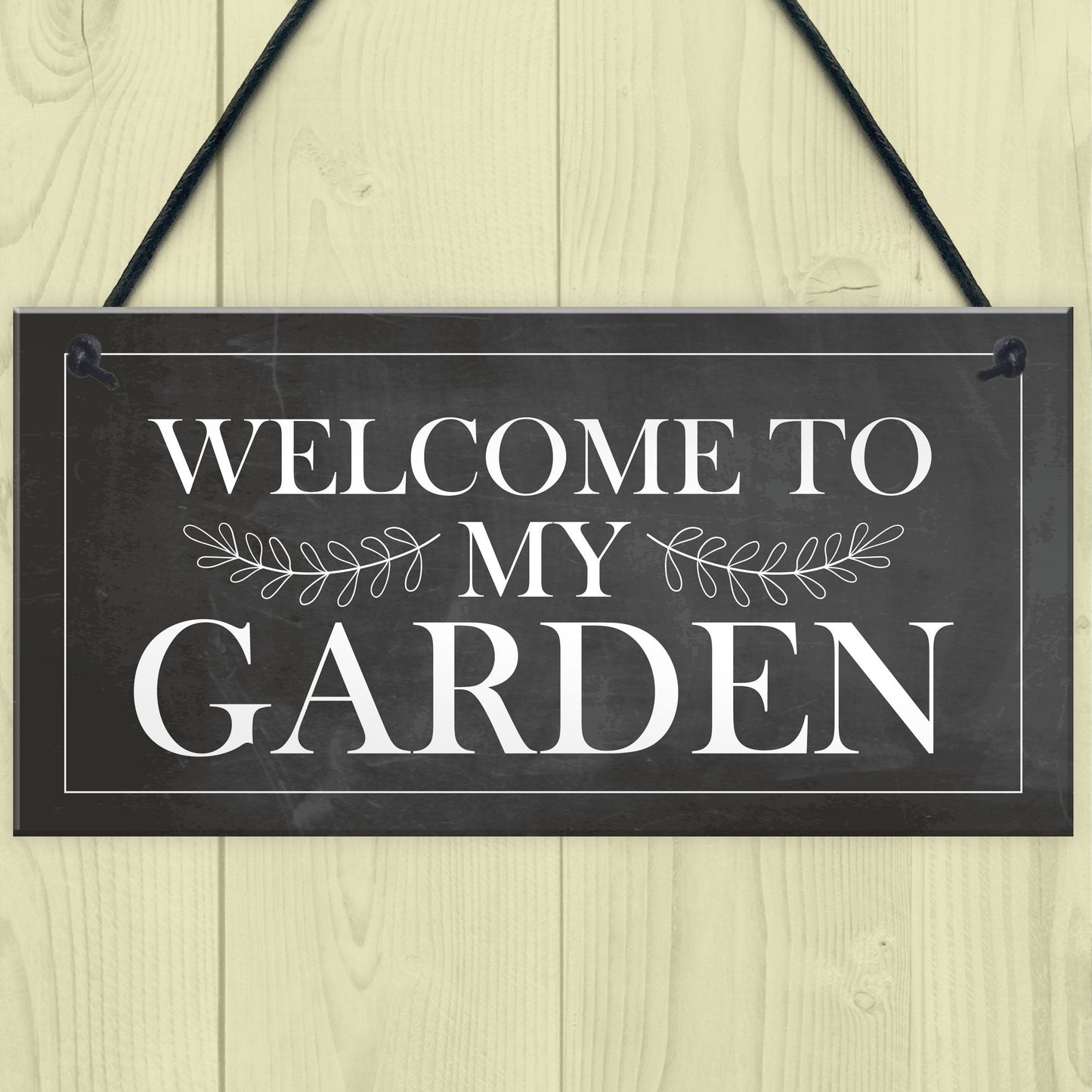 Garden Sign Novelty WELCOME Sign Hanging Plaque Summer House