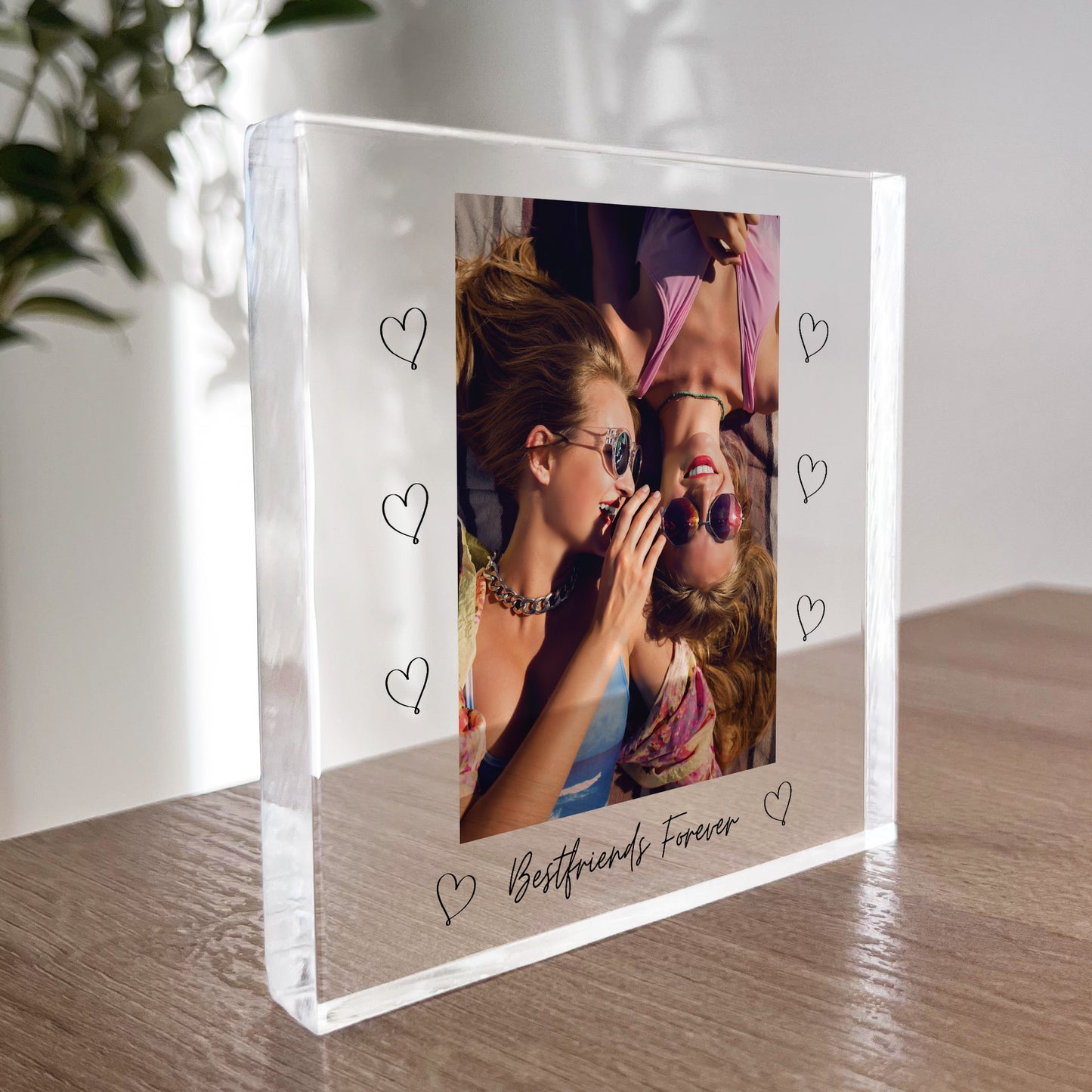 Best Friend Gifts Personalised Acrylic Block Best Friends