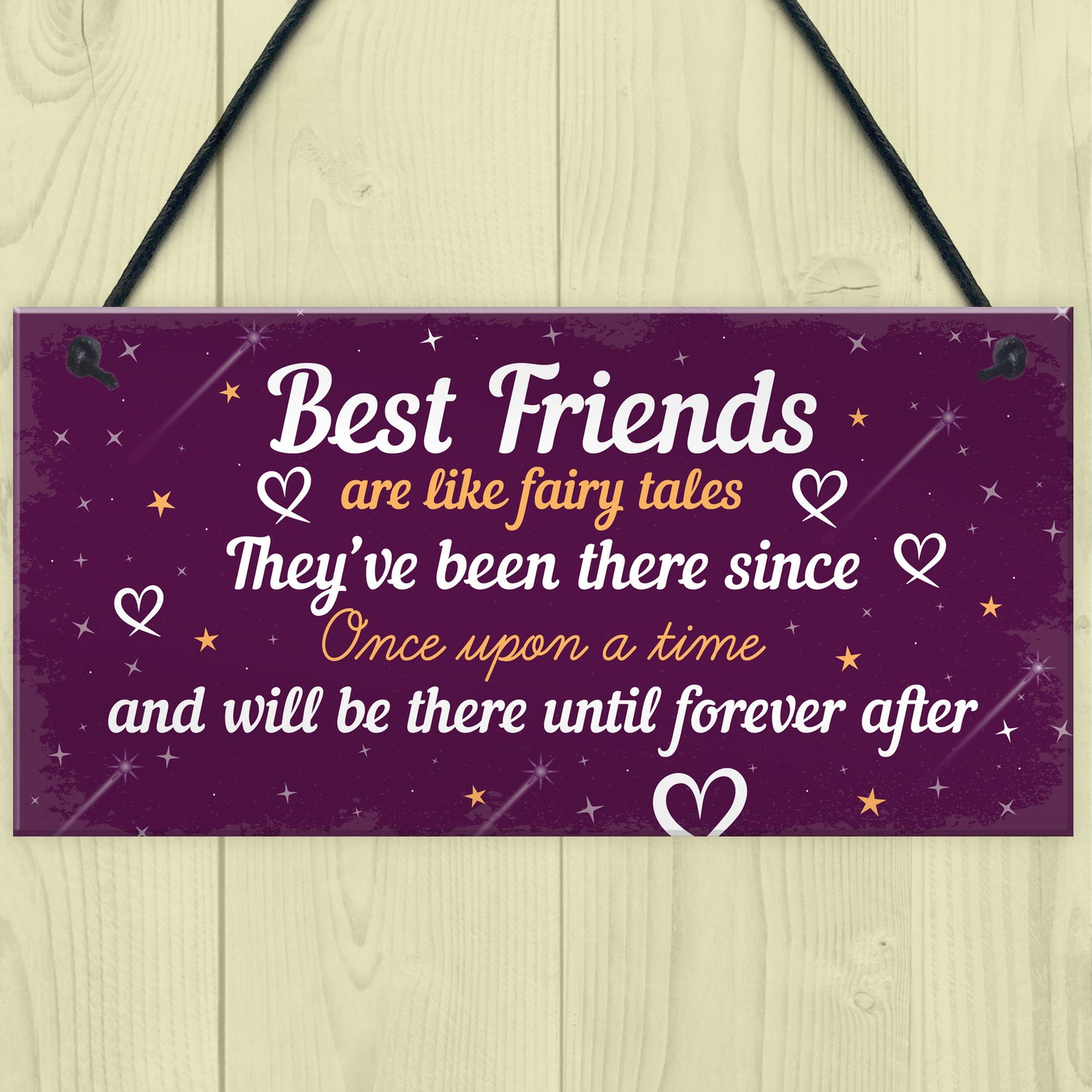 Birthday Gift For Best Friend Hanging Plaque Christmas Card Gift