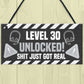 30th Birthday Gift Gamer Level Unlocked Gift For Him Her Men