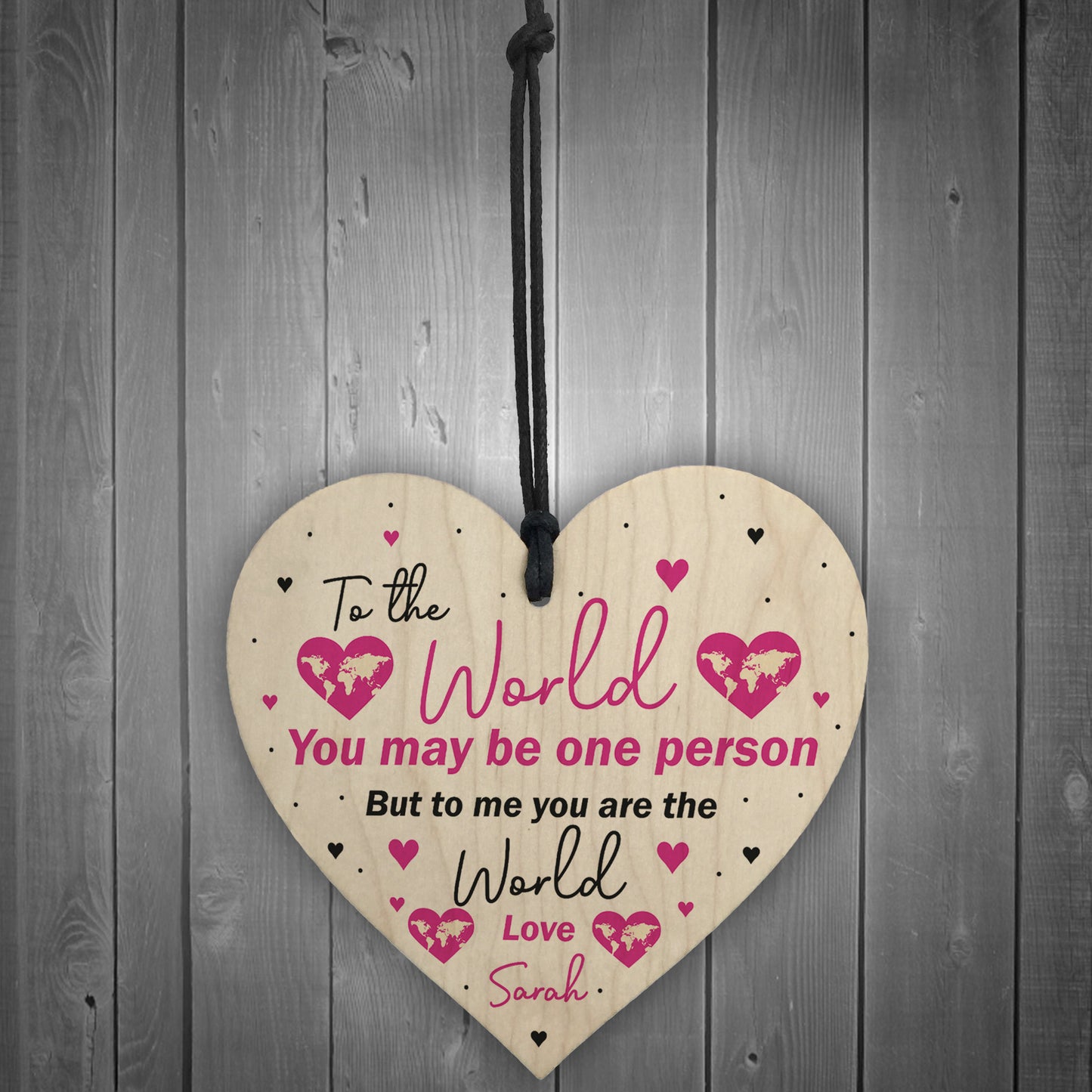 PERSONALISED Birthday Heart Plaque Gifts for Mummy Mum Nanny