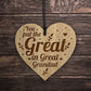Great In Great Grandad Gift Engraved Heart Great Grandad Gifts