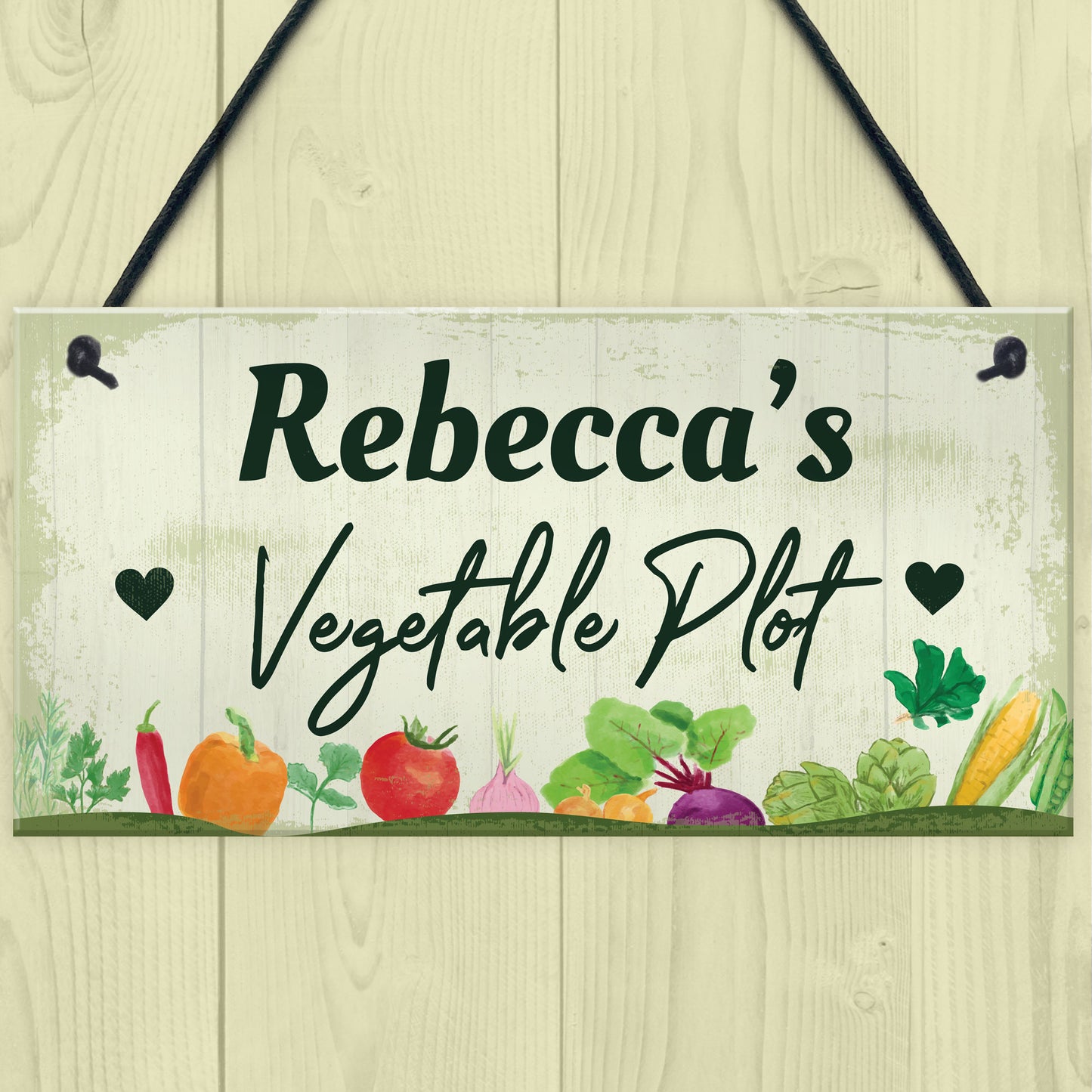 PERSONALISED Vegetable Plot Allotment Sign Shed Garden Signs