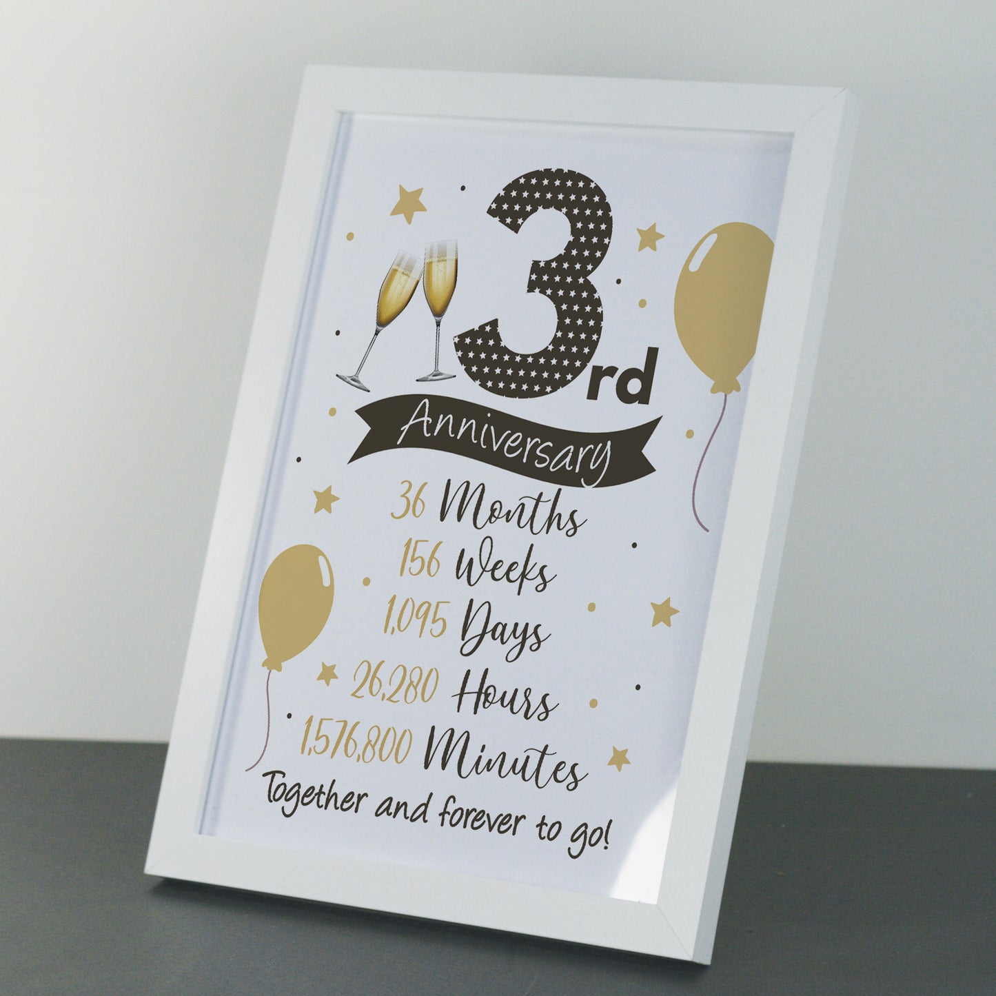 3rd Anniversary Gift For Couple 3rd Anniversary Gift For Him Her