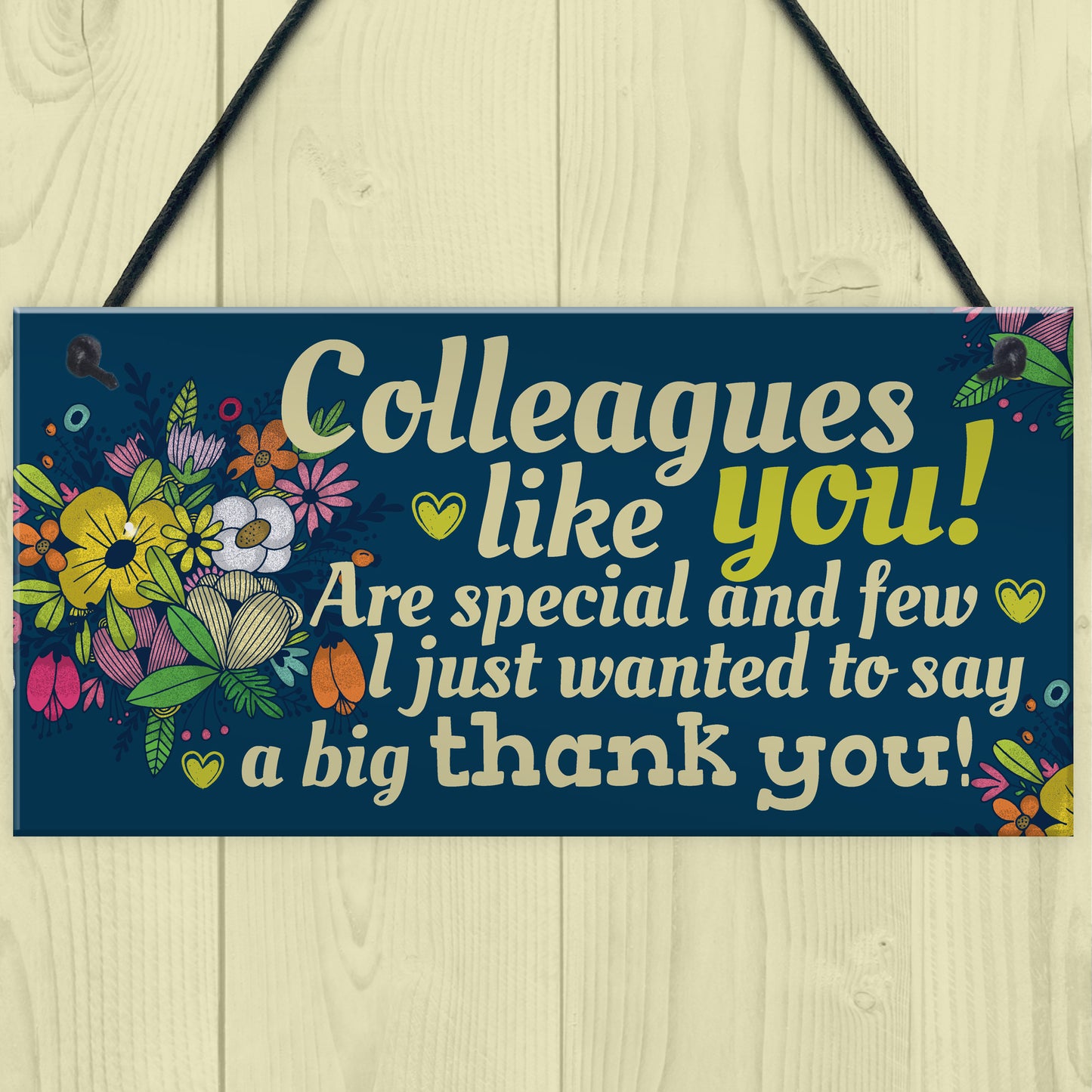 Colleague Gift Plaque Friendship Friend Sign Thank You Work