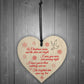Brightest Star On My Tree Wooden Hanging Heart Memorial Plaque