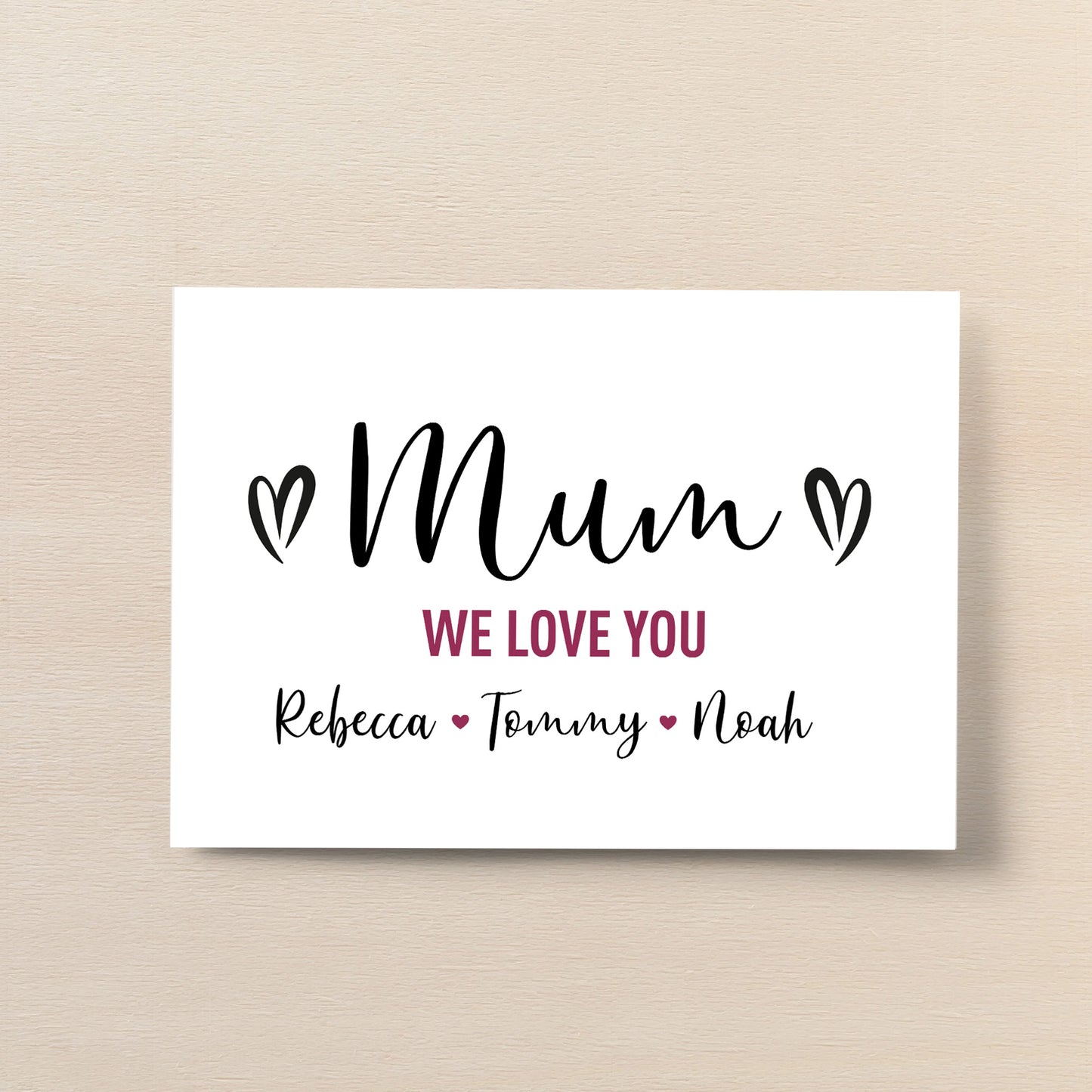 Mothers Day Gift For Mum Personalised Word Art Gift For Mum