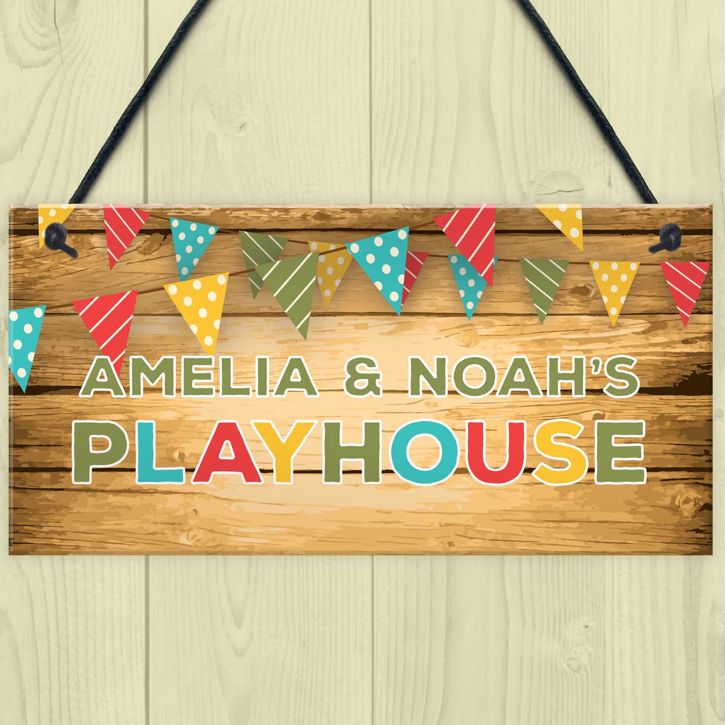 Childs Playhouse Sign Personalised Garden Shed Sign Son Daughter