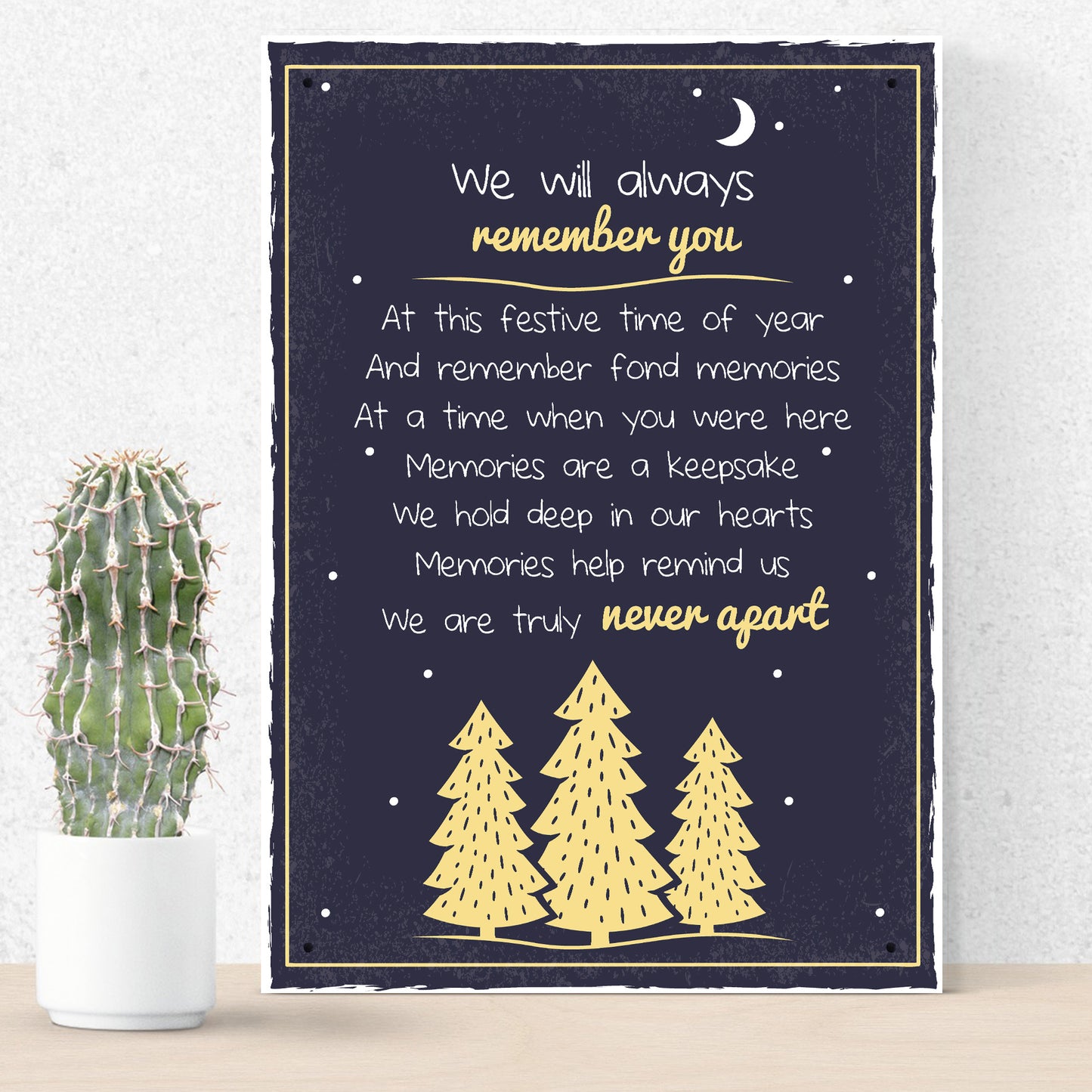 Christmas Memorial Sign Christmas Tree Decoration Nan Mum Dad