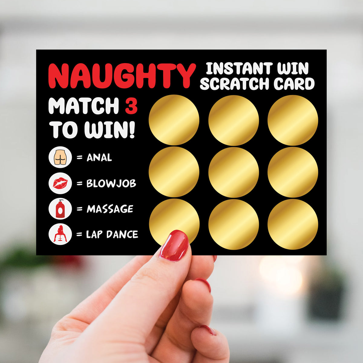 Novelty Scratch Card Gift For Him Valentines Day Anniversary