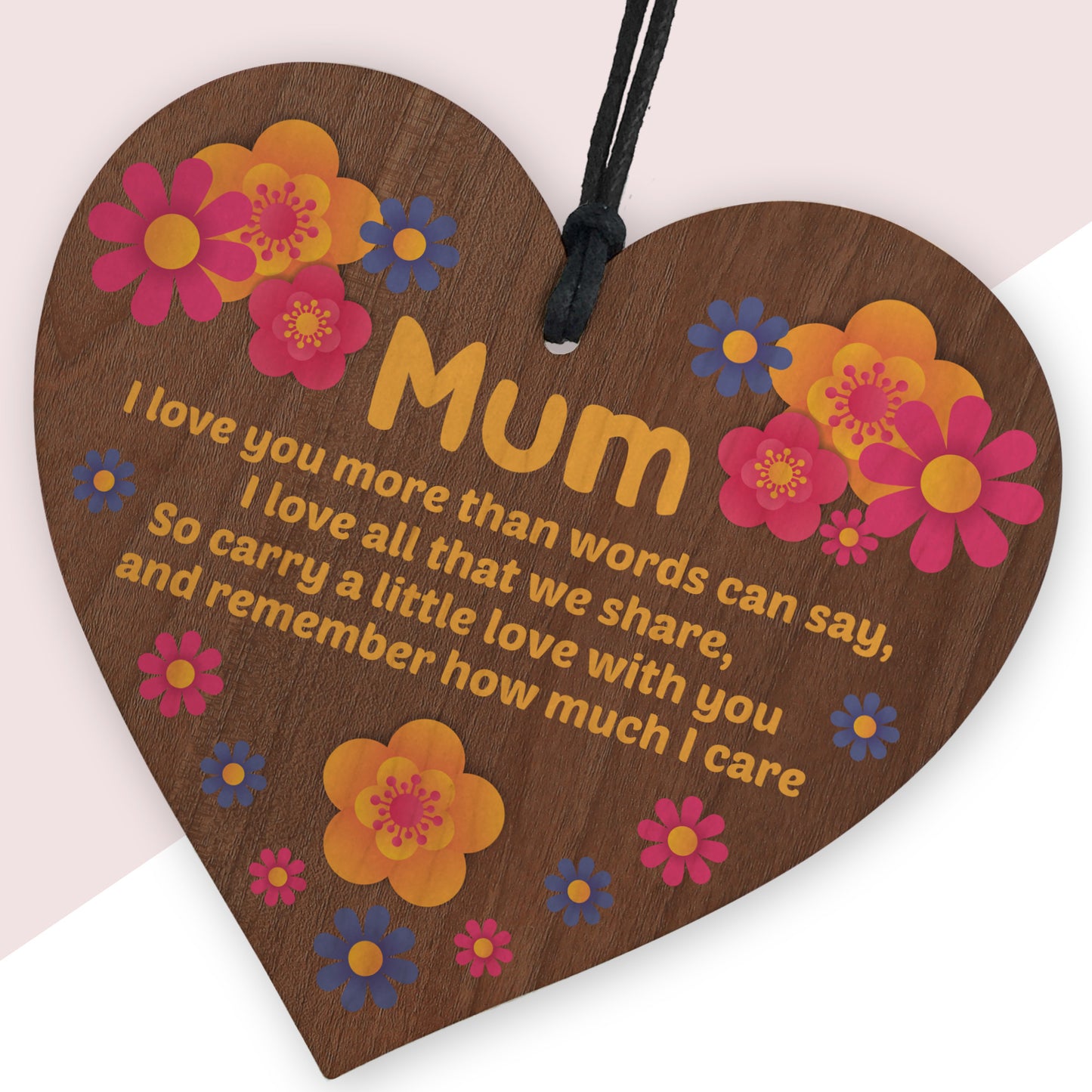 Beautiful Gift For Mum For Mothers Day Birthday Wooden Heart