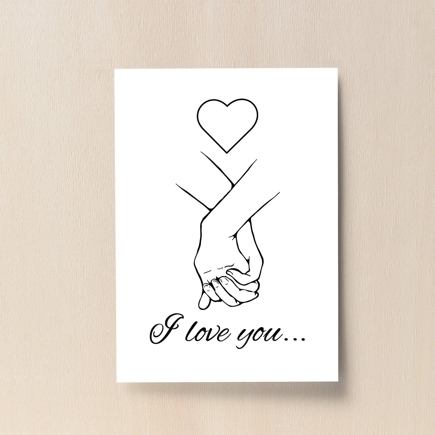 Gift For Husband Wife Boyfriend Girlfriend I Love You Print