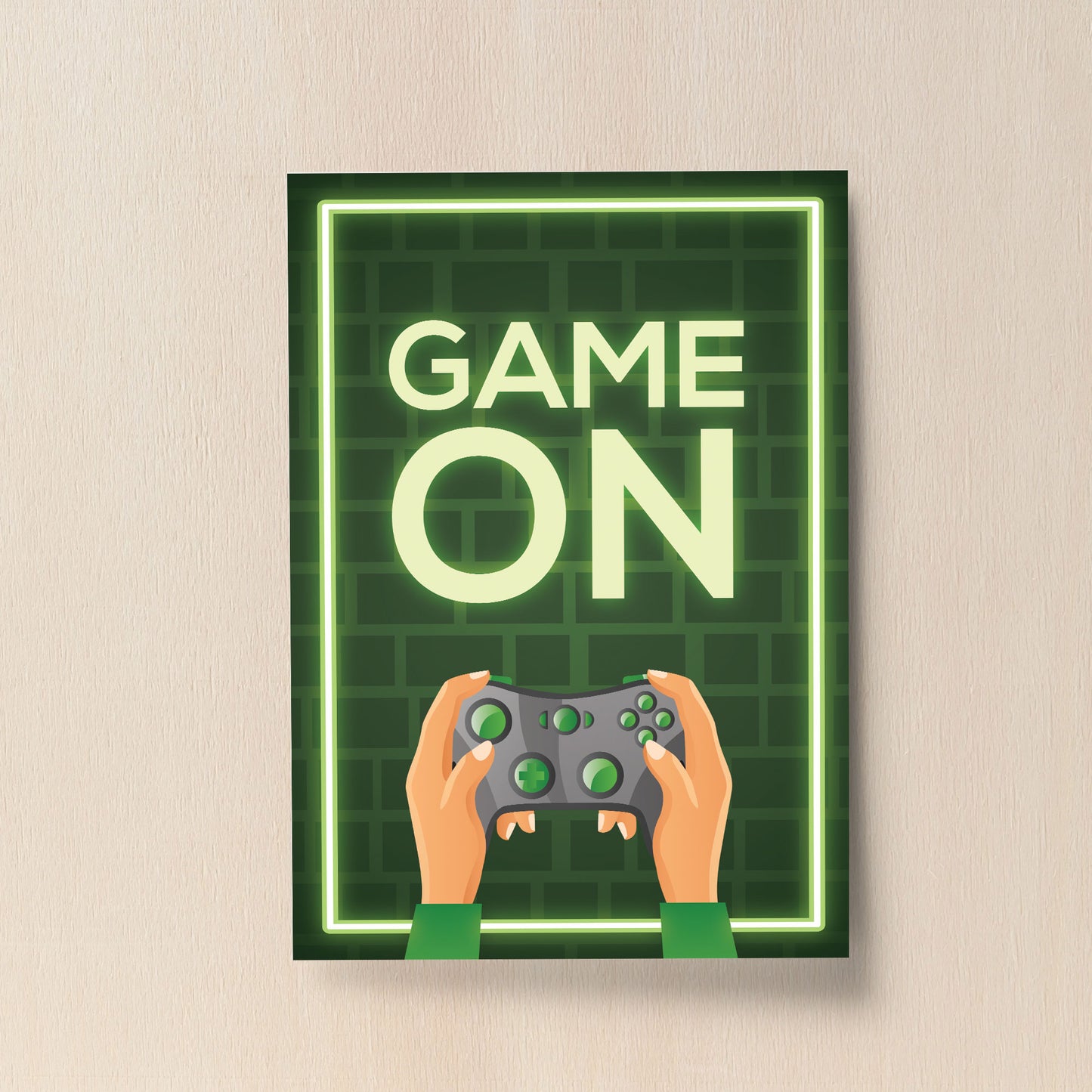 Novelty Gaming Print For Games Room Boys Bedroom Wall Art