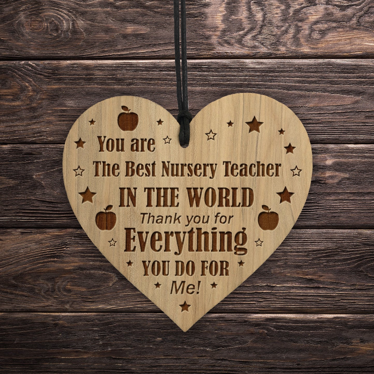 Nursery Teacher Appreciation Gifts Engraved Heart Leaving School