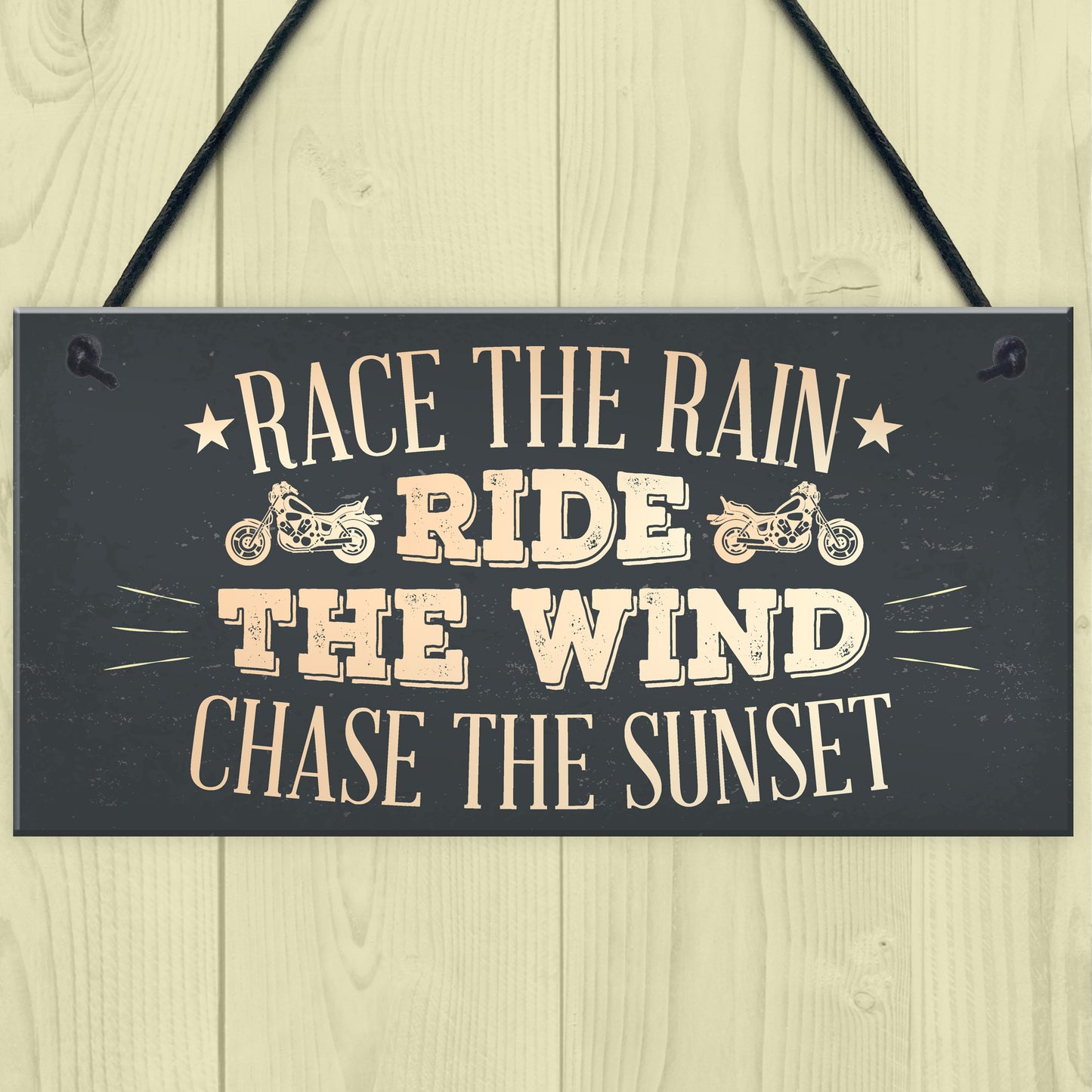 Ride Motorcycle Enthusiast Motorbike Man Cave Sign Vintage Dad