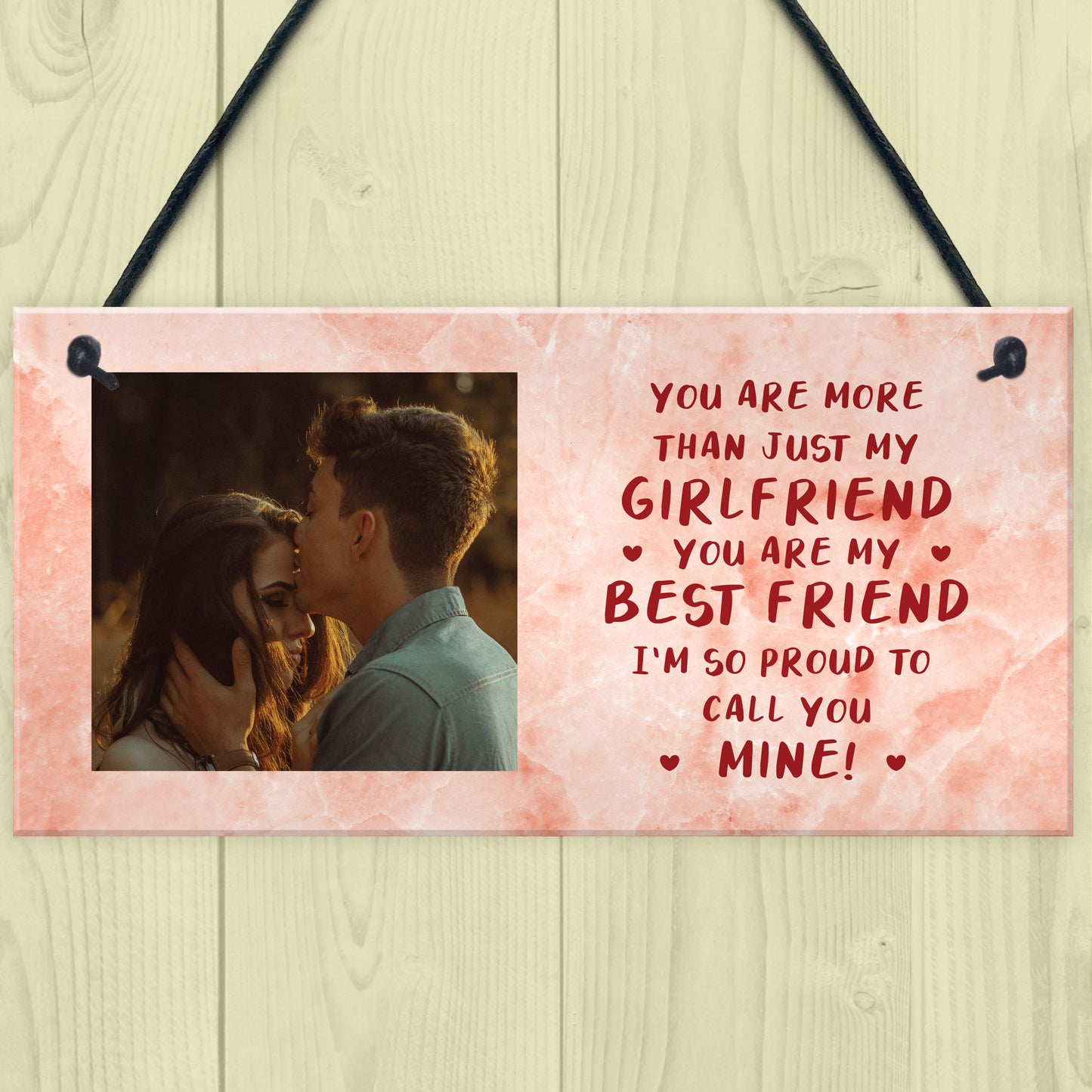 Girlfriend Birthday Christmas Gift Personalised Photo Plaque