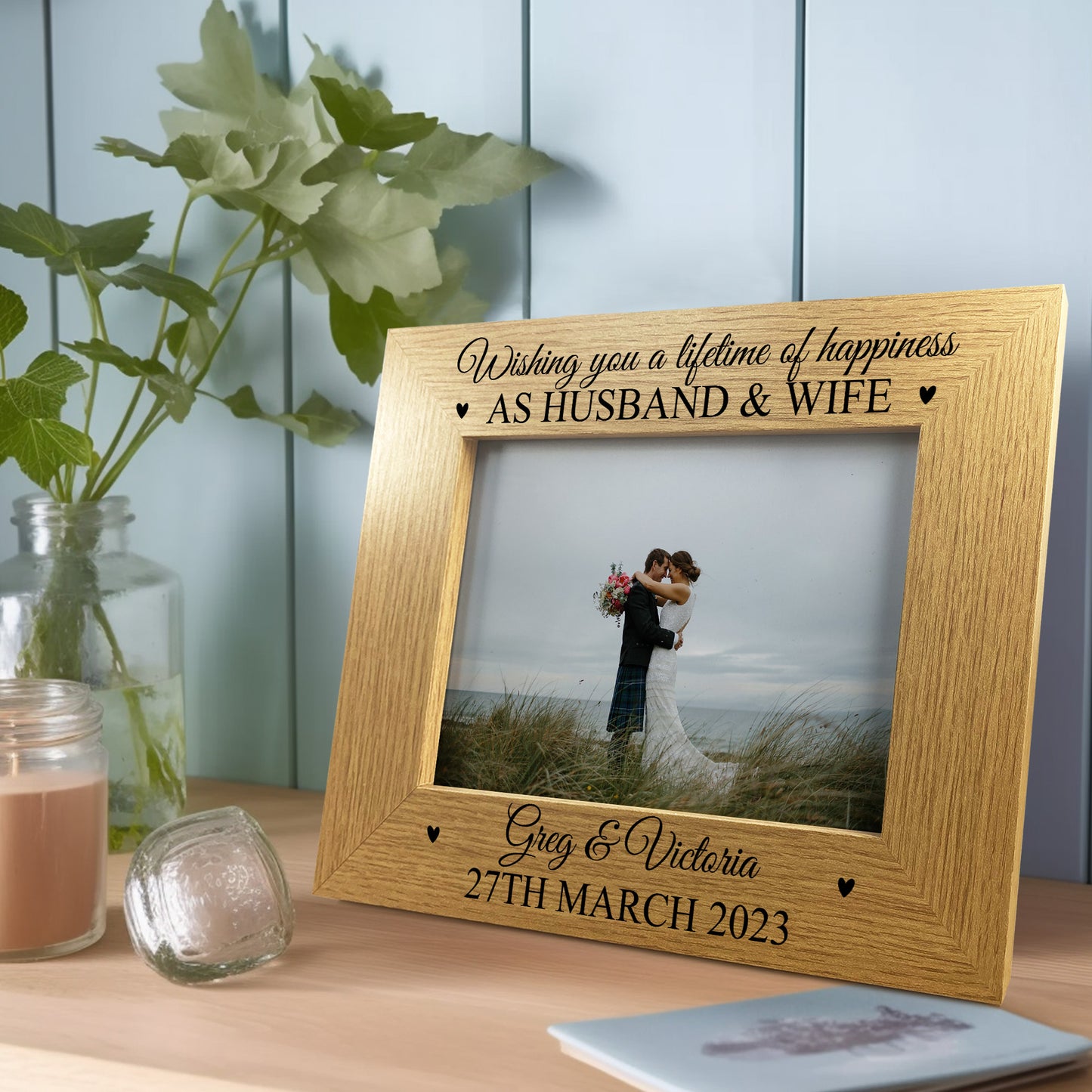 Personalised Mr And Mrs Photo Frame Wedding Gifts For Couple