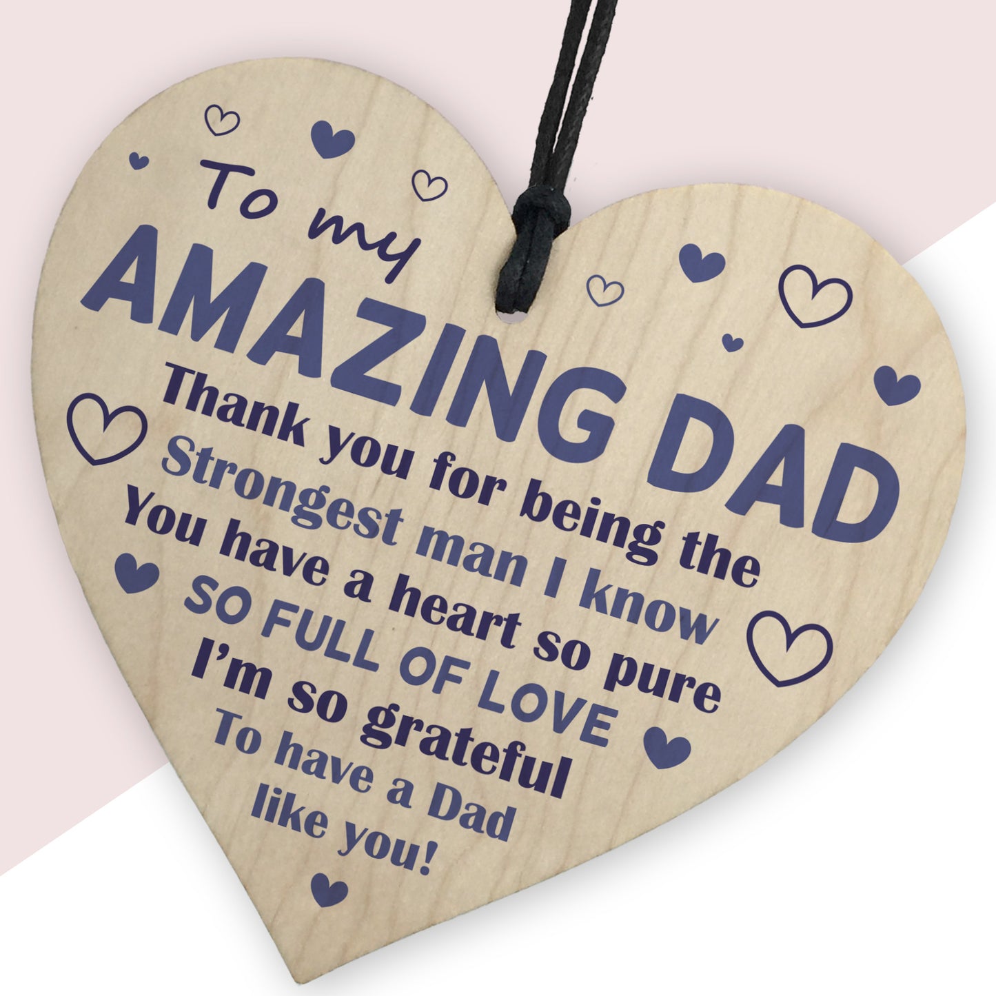 Birthday Gift For Dad Heart Fathers Day Gift For Amazing Dad