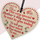Mothers Day Wooden Heart Gift For Mum Love Message Gift