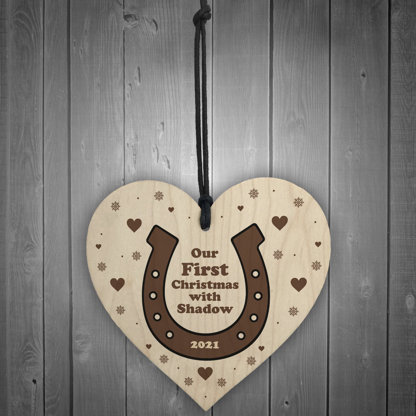 Our First Christmas With Horse Personalised Christmas Decoration