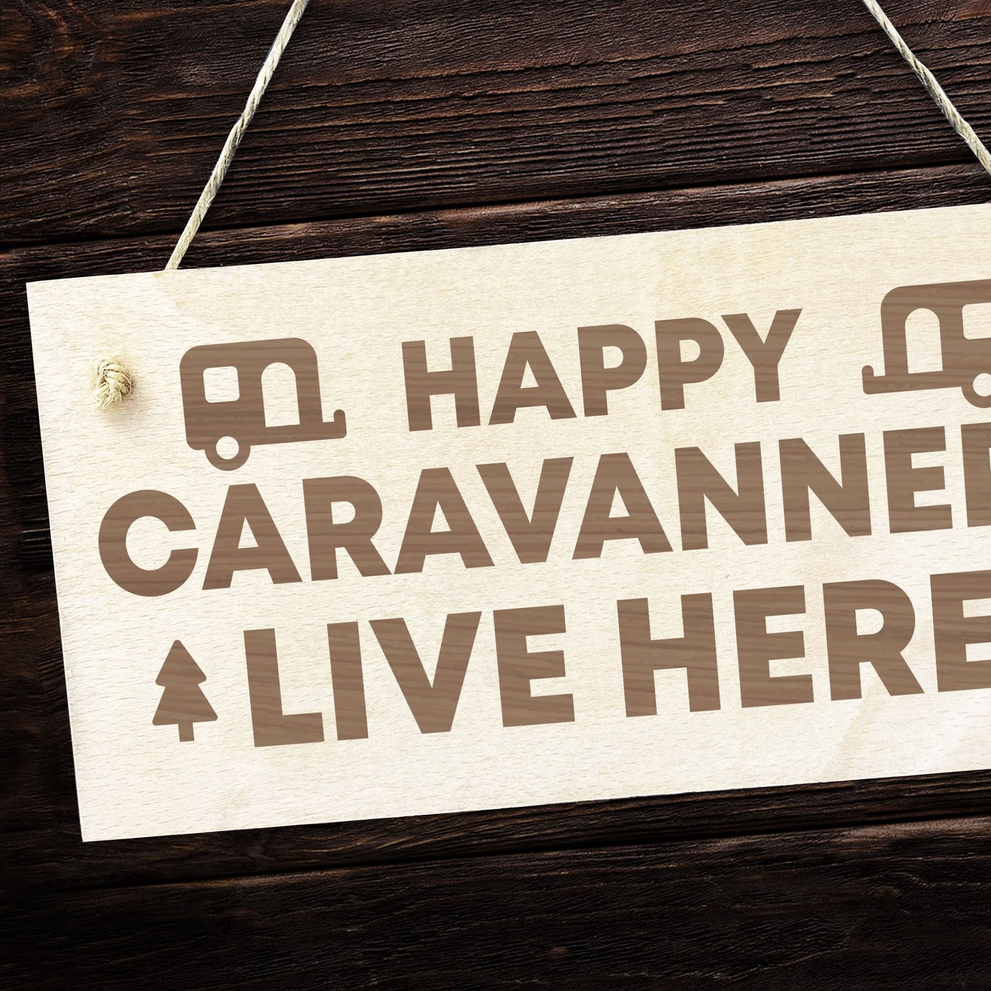 Caravan Sign Engraved Novelty Campervan Sign Caravan Lover Gift