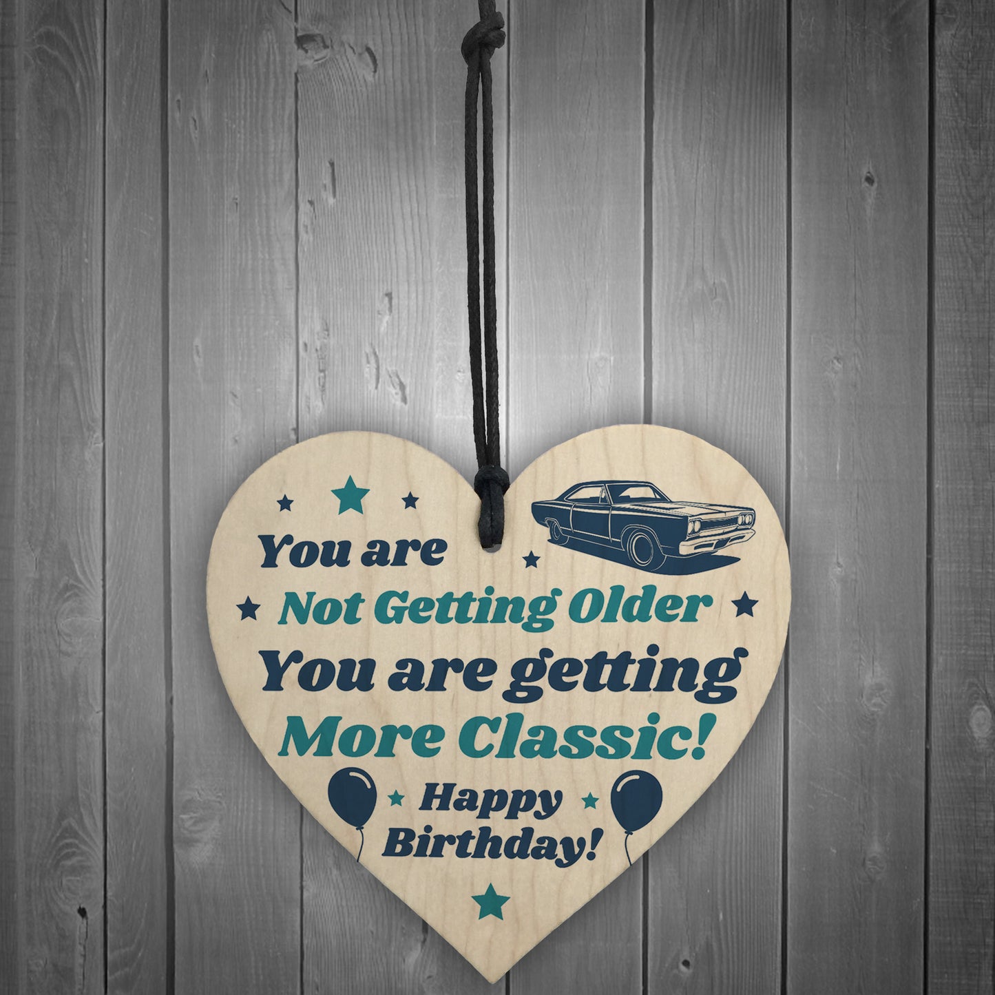 Birthday Gifts For Him Wooden Heart Gift For Dad Grandad Uncle