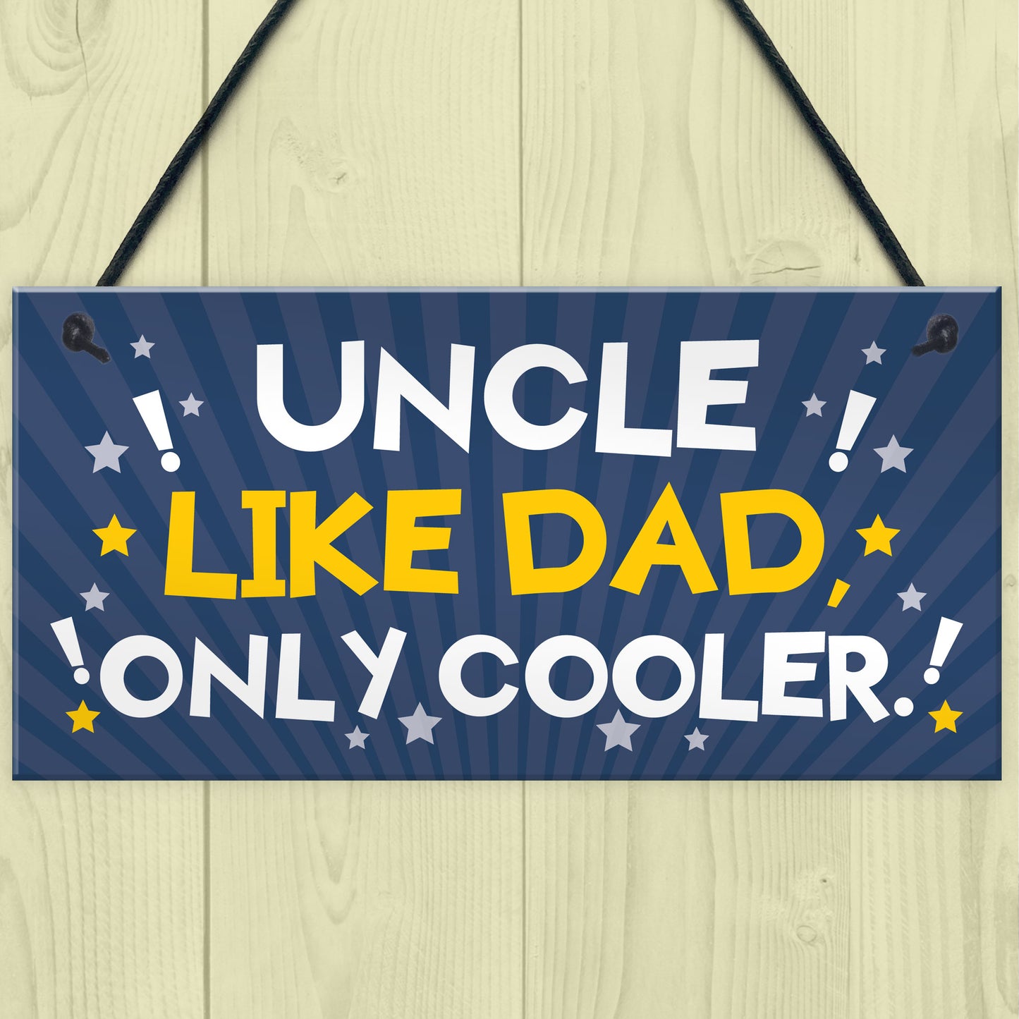 Funny Uncle Gift For Birthday Xmas Plaque Gift For Brother