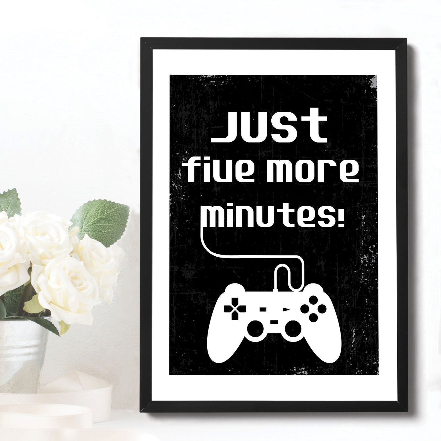 Retro Gaming Sign For Boys Bedroom Man Cave Games Room Framed