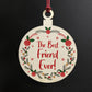 Best Friend Christmas Bauble Tree Decoration Gift For Friend