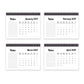2024 Office Desk Calendar Spiral Bound Flipbook Table Top