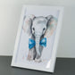 Safari Animals Boys Nursery Bedroom Prints Personalised Name