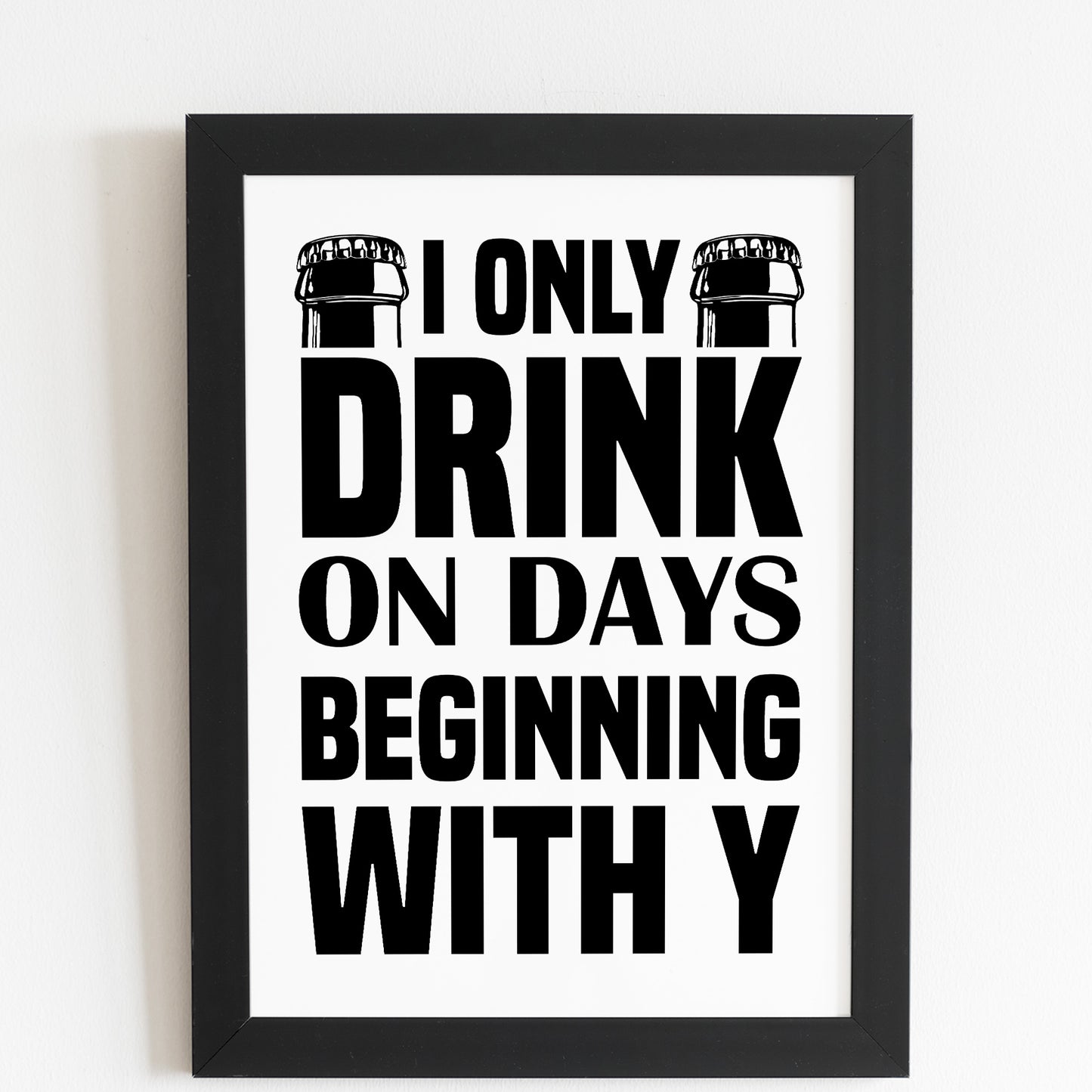 Funny Bar Signs FRAMED Print Bar Signs For Home Bar Man Cave