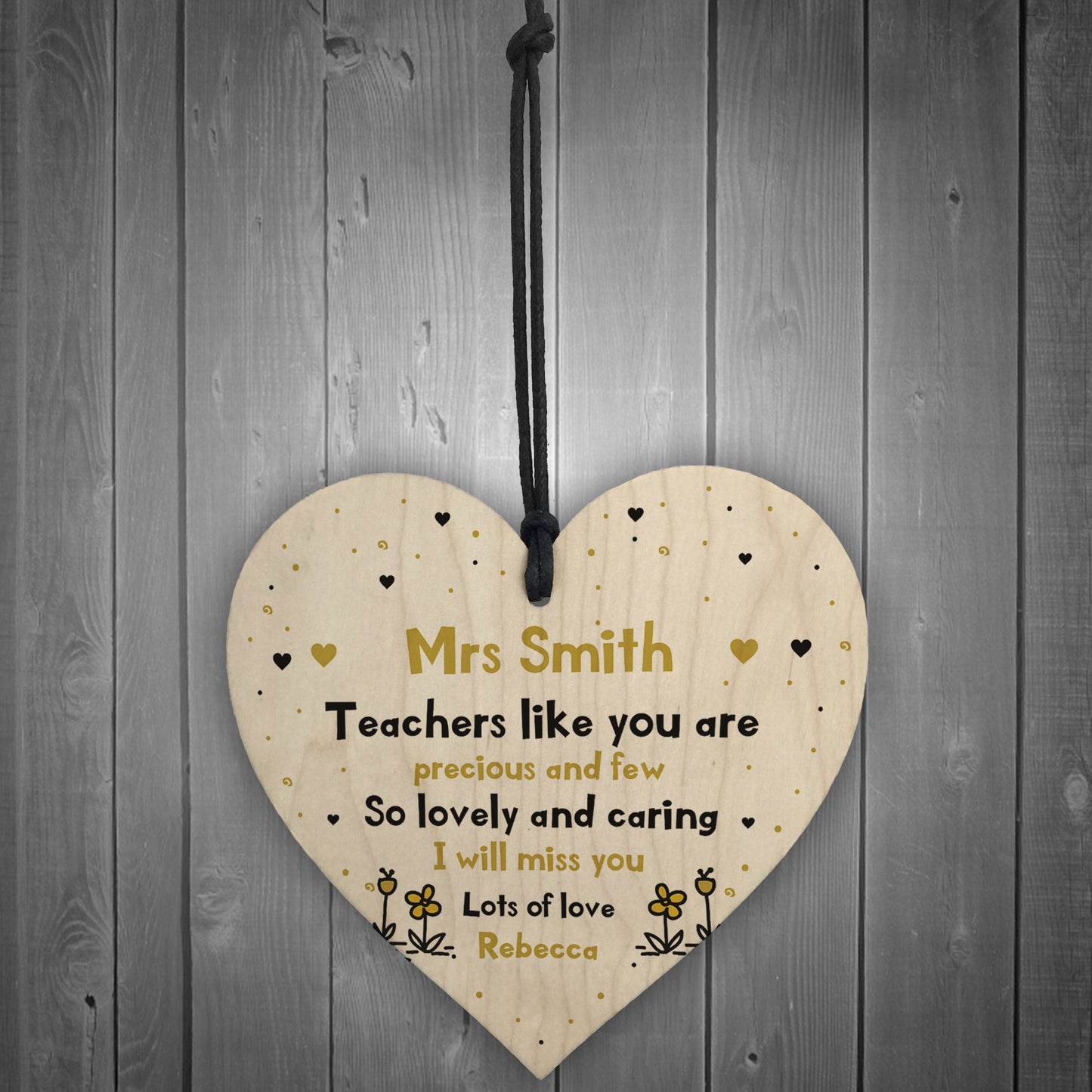 Teachers Precious & Few PERSONALISED Thank you Teacher Gift