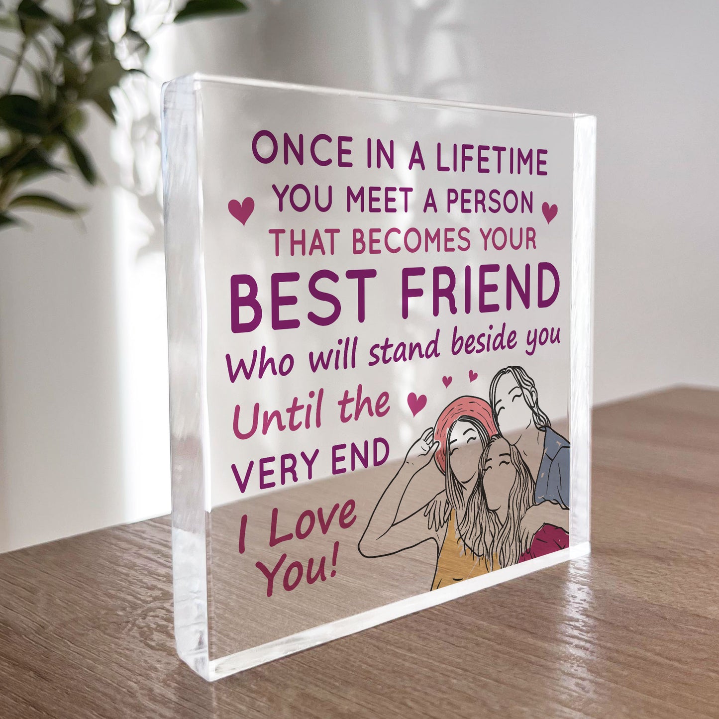 Best Friend Gifts For Christmas Acrylic Plaque Secret Santa