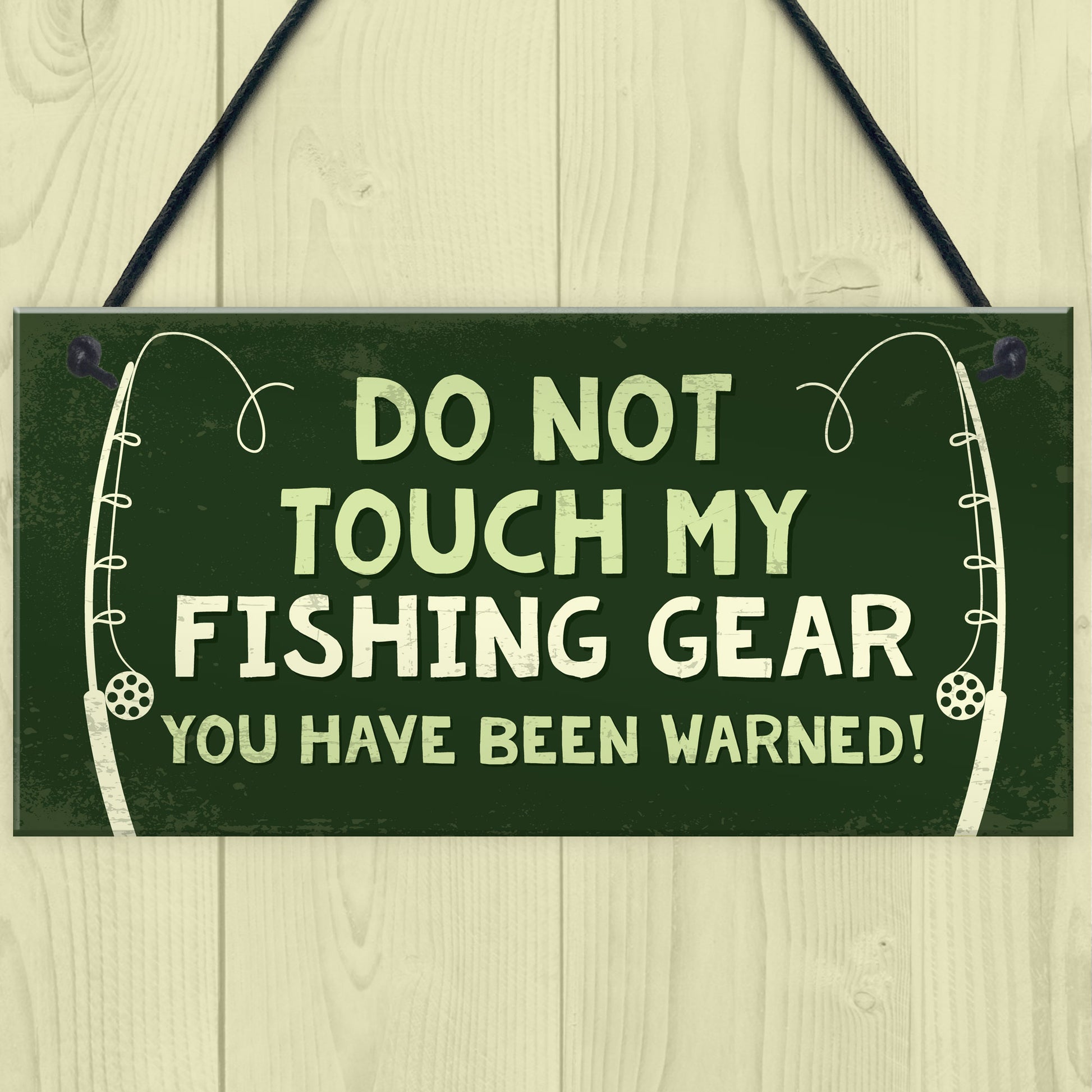 Novelty Fishing Sign Gift For Fisherman Birthday Gifts For Men