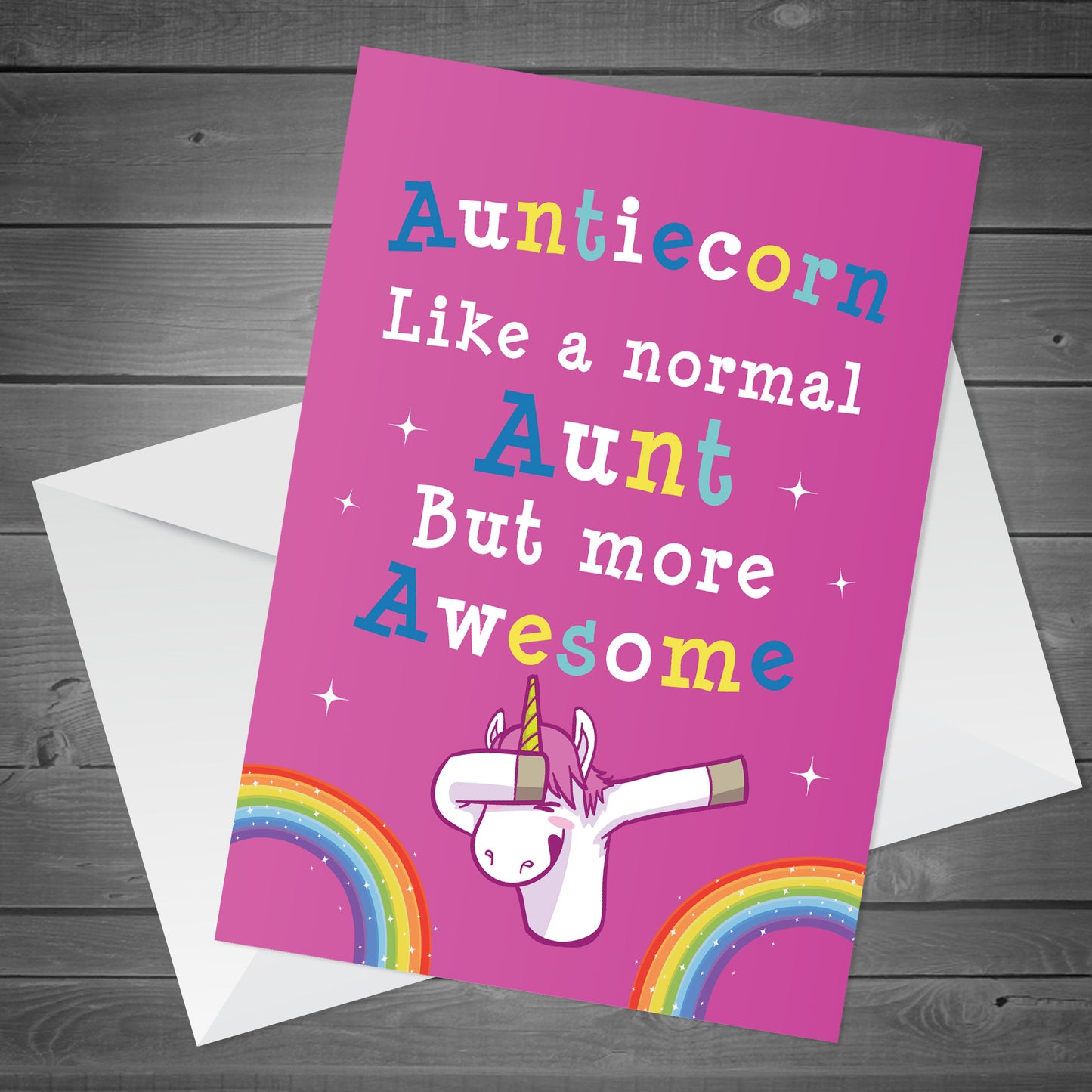 Novelty Card For Auntie Birthday Christmas A6 Card Auntie Card