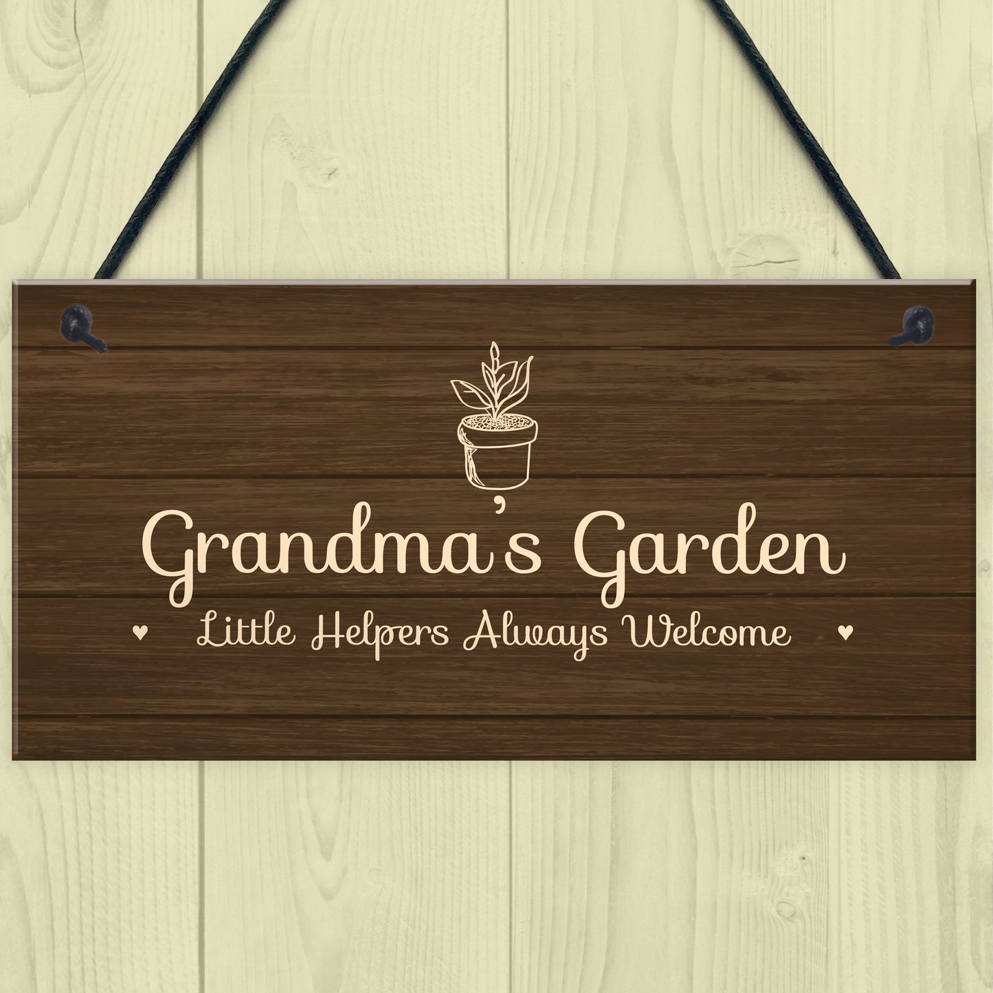 Personalised Garden Sign Nanny Grandma Nan Nanna Gift Home Gift