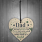 Fathers Day Gift Wooden Heart Gift For Dad Daddy Daugther Gifts