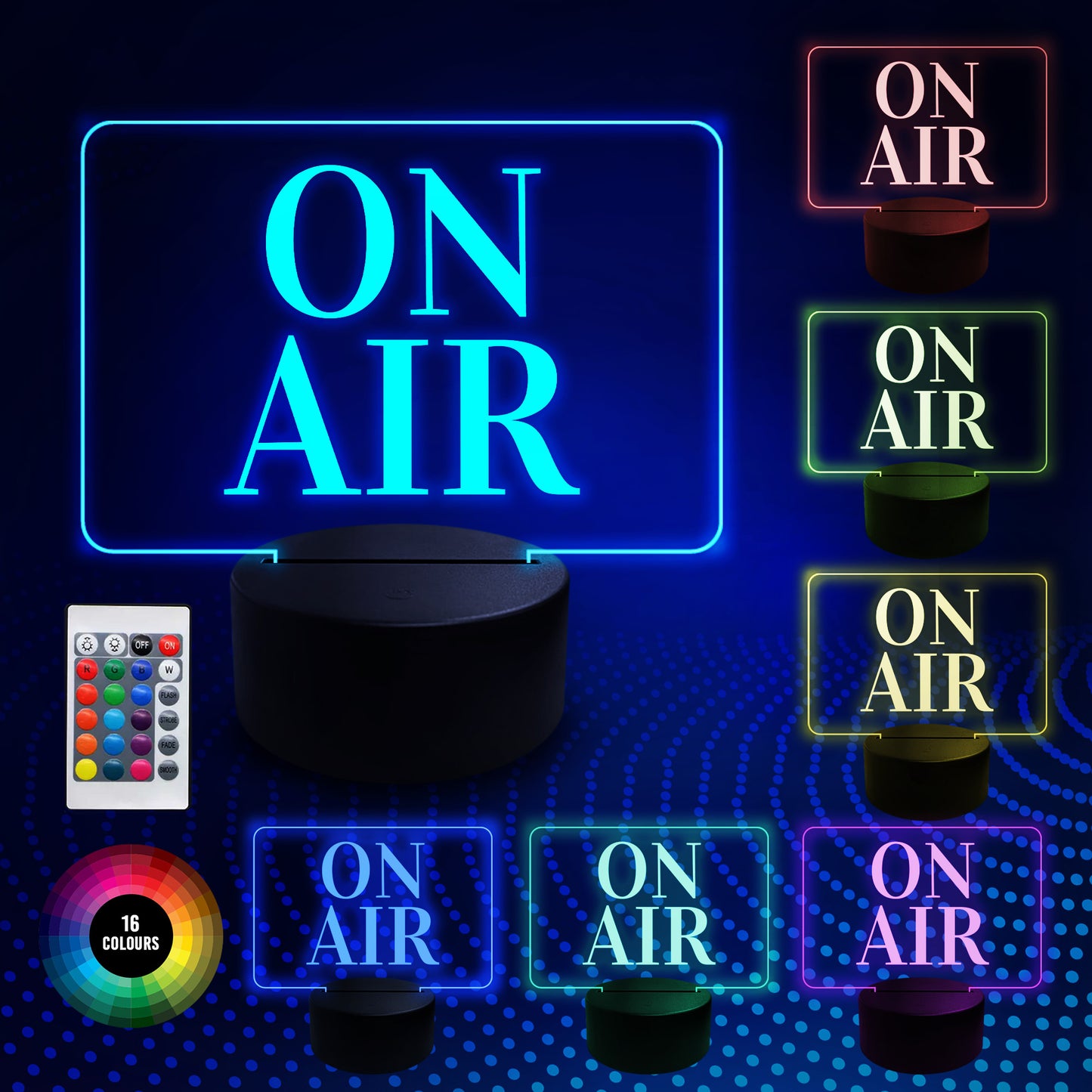 On Air LED Neon Light Up Sign Studio Sign Games Room Man Cave