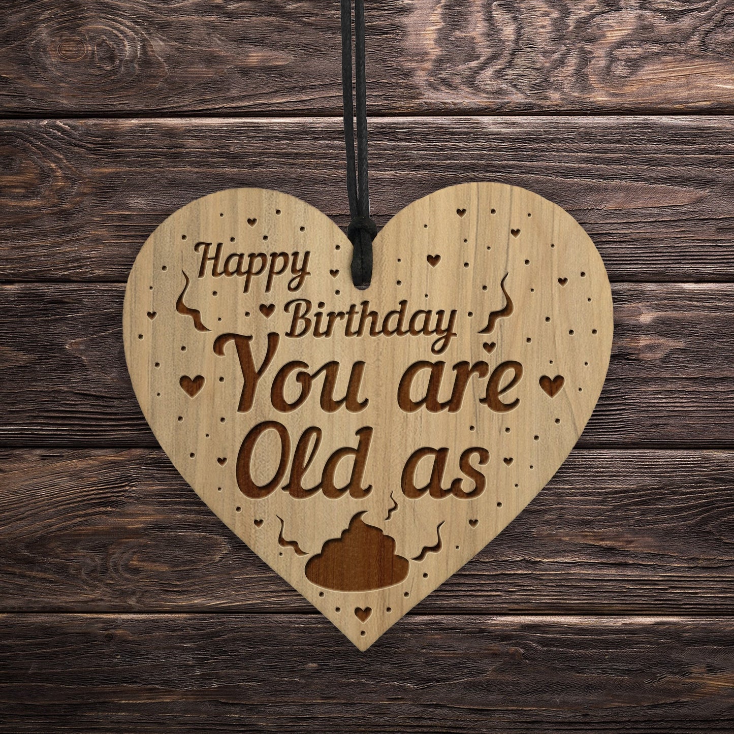 Funny Birthday For Him Her Engraved Heart 50th 60th 70th