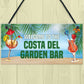 Garden Bar Sign Funny Garden Sign For Outdoor Lockdown Sign