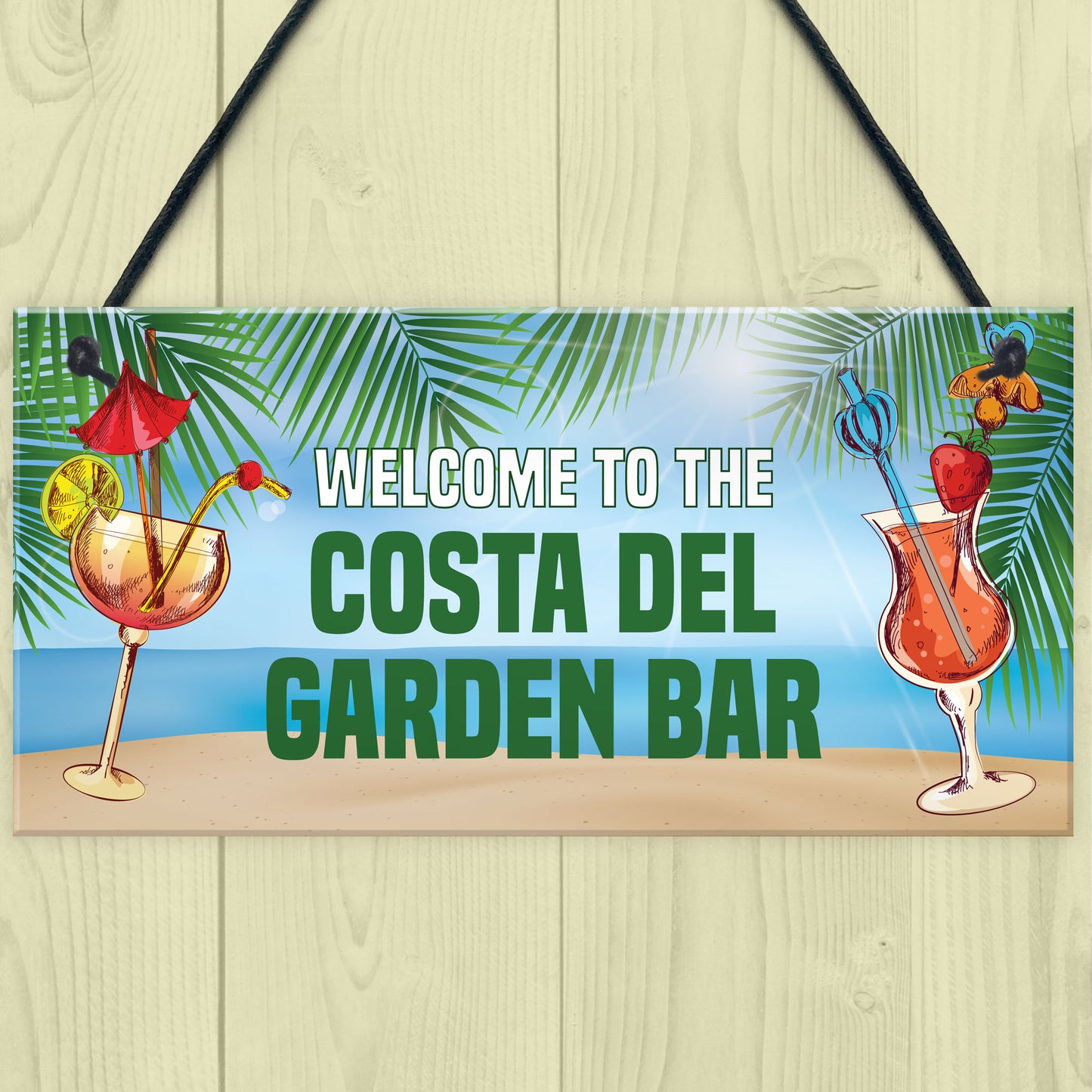 Garden Bar Sign Funny Garden Sign For Outdoor Lockdown Sign