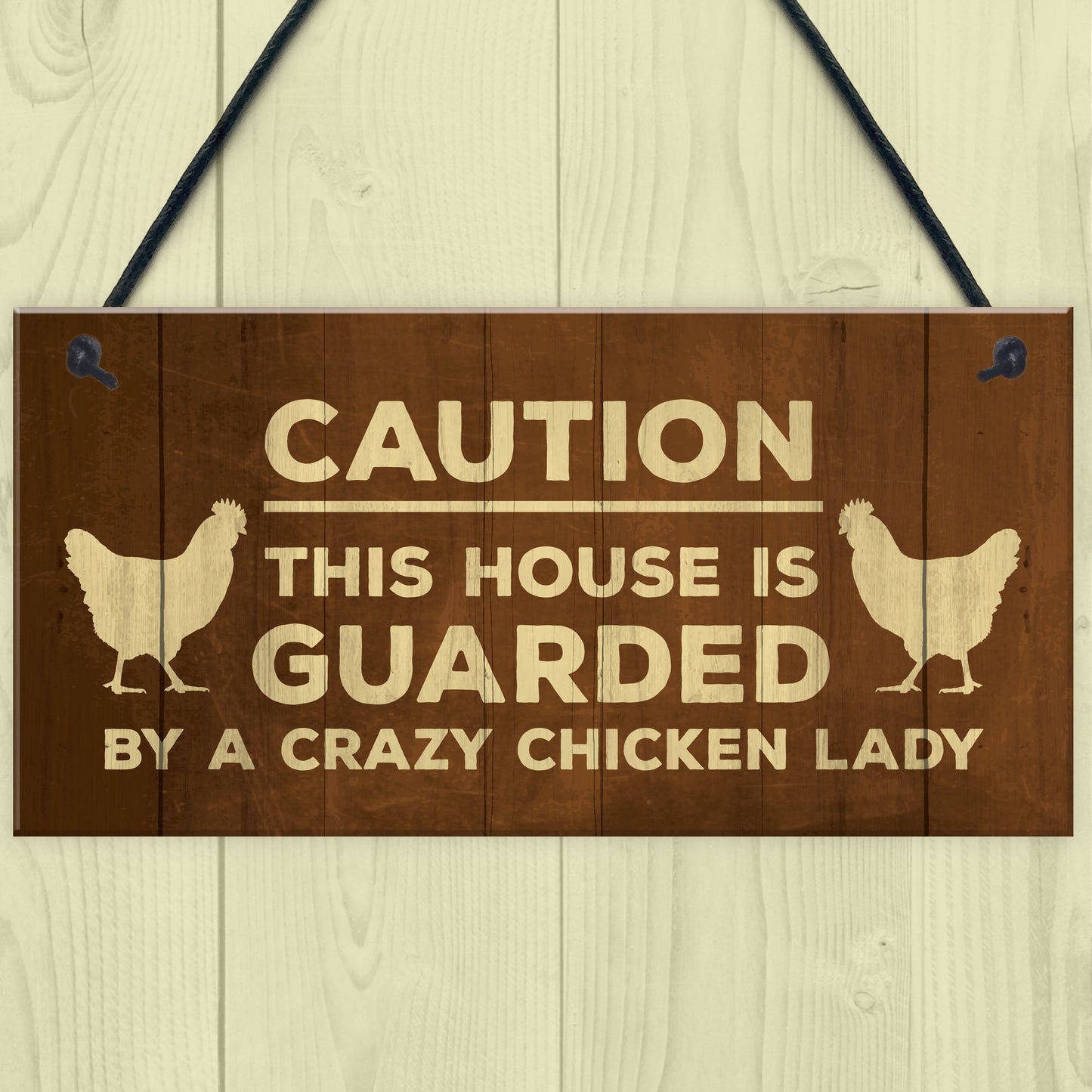 Novelty Chicken Sign Funny Coop Hen House Plaque For Garden Gate