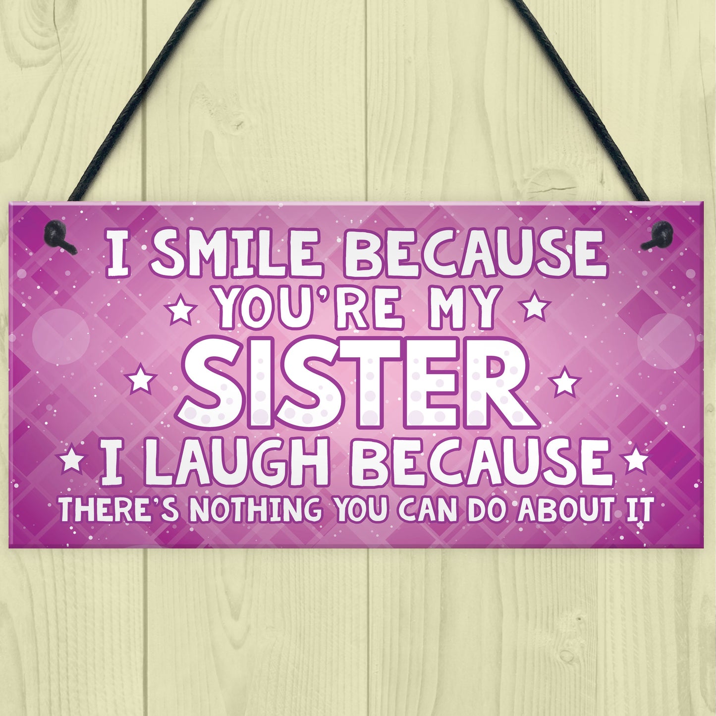 Funny Sister Plaque Gift For Sister Sign Funny Gift For Her