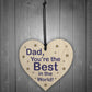 Best Dad Gifts Wood Heart Fathers Day Birthday Gift For Dad