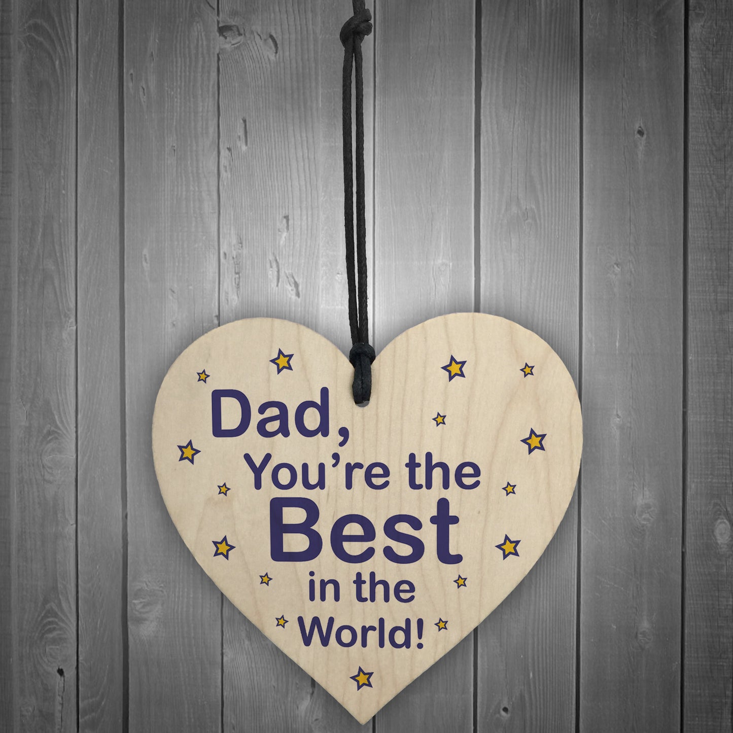 Best Dad Gifts Wood Heart Fathers Day Birthday Gift For Dad