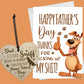 Funny Rude Fathers Day Card From Dog Dad Gift From Dog Heart
